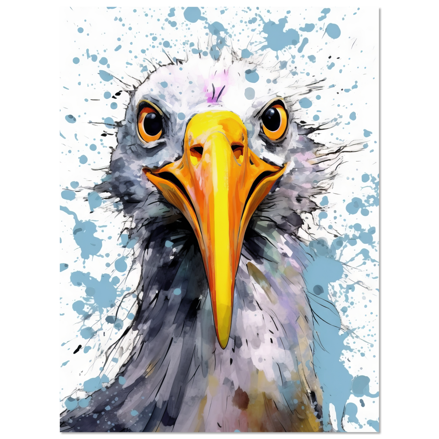 Vogel Möwe Pop-Art (BIRD15)
