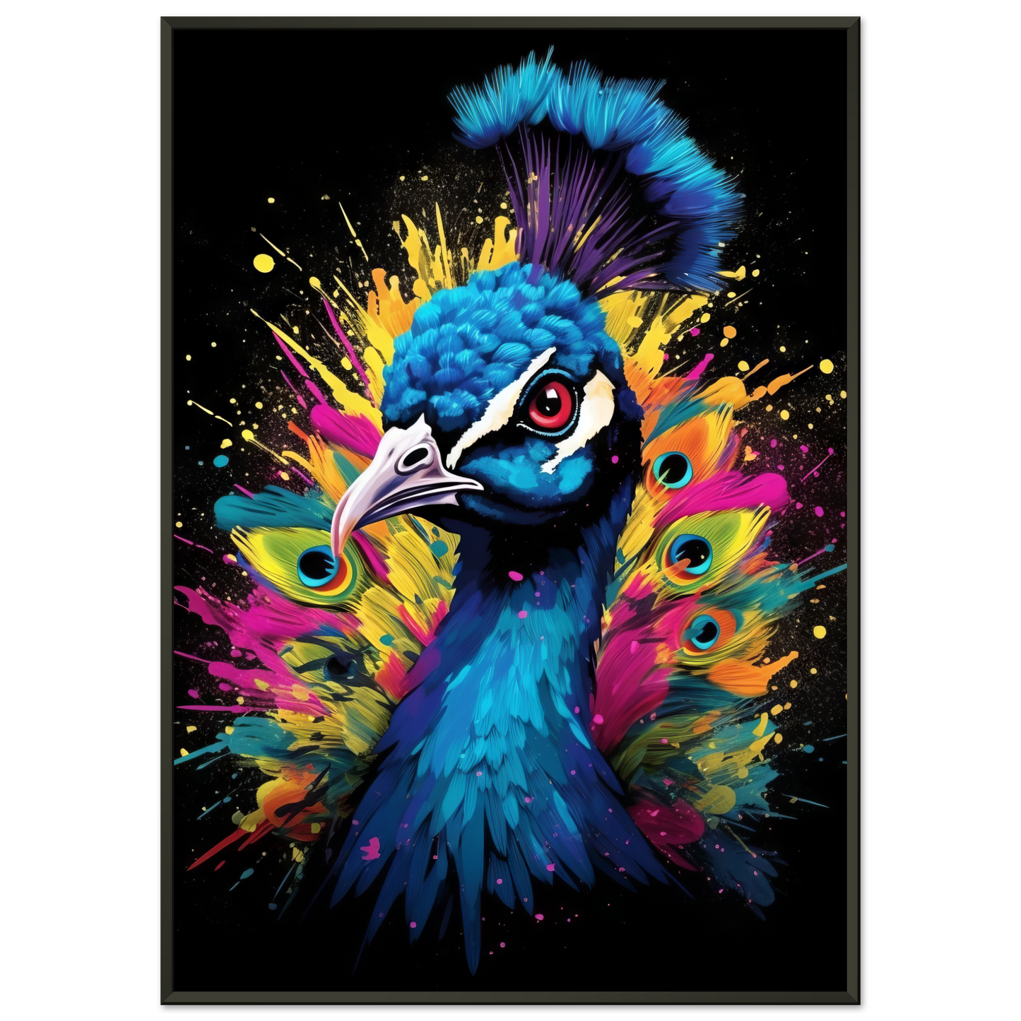 Vogel Pfau Pop-Art (BIRD18)