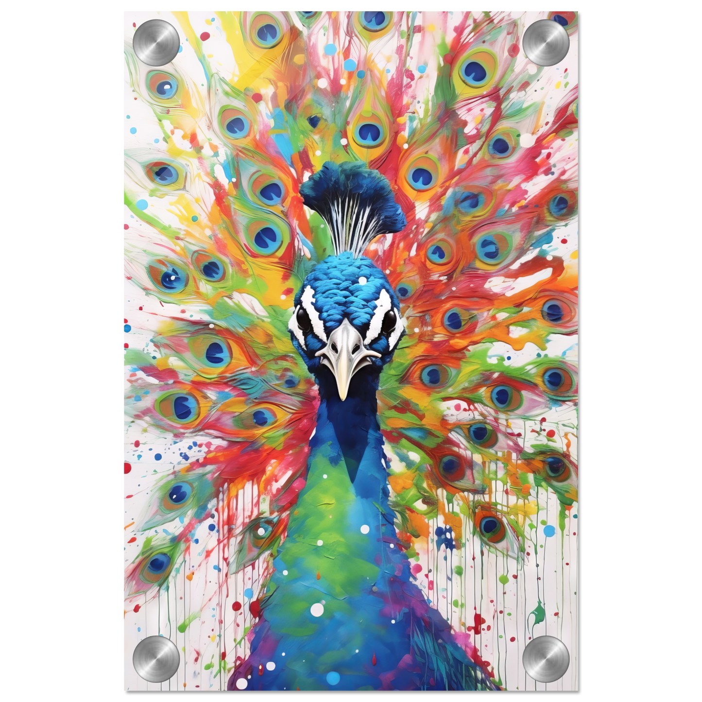 Vogel Pfau Pop-Art (BIRD21)