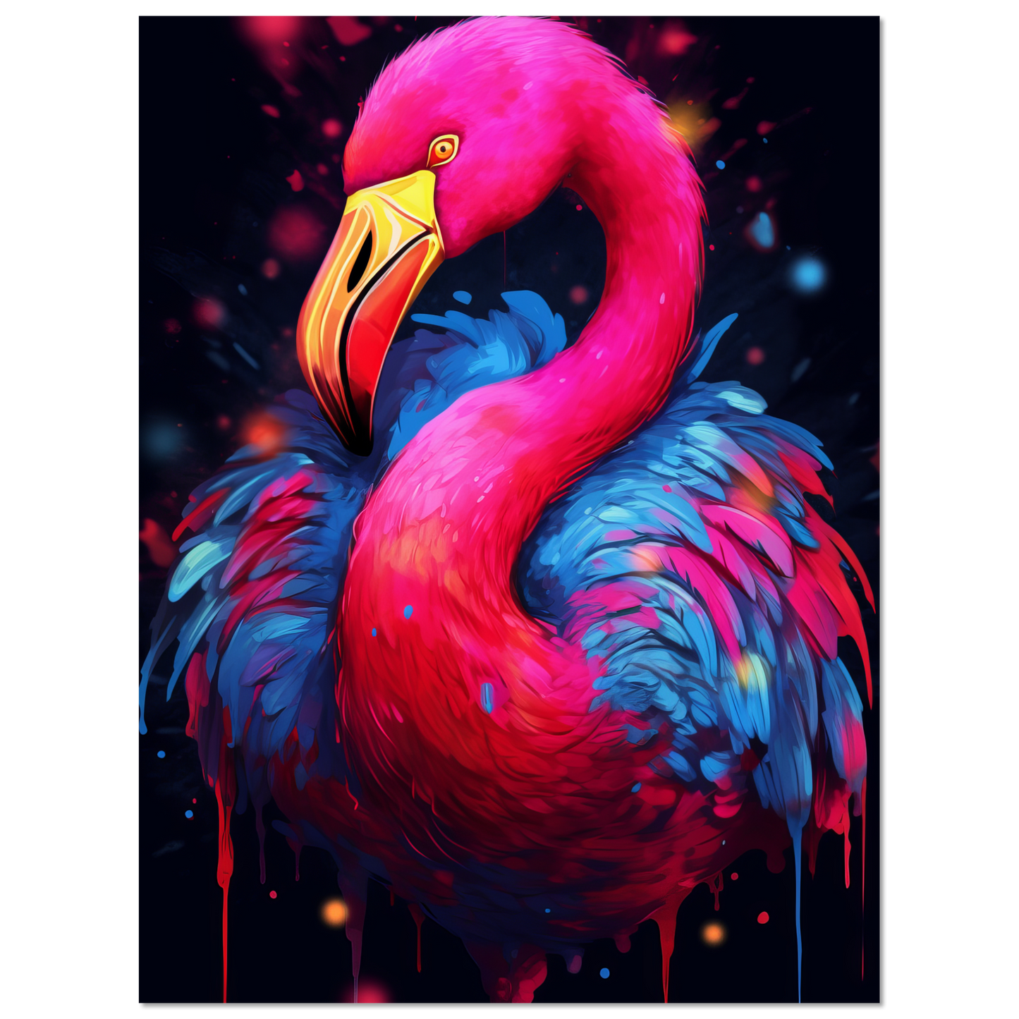 Flamingo Pop-Art (BIRD33)