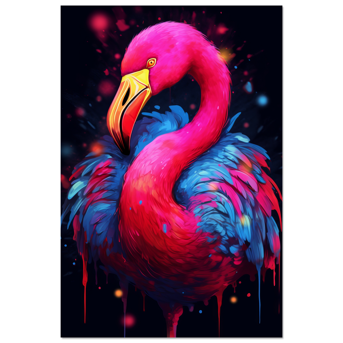Flamingo Pop-Art (BIRD33)