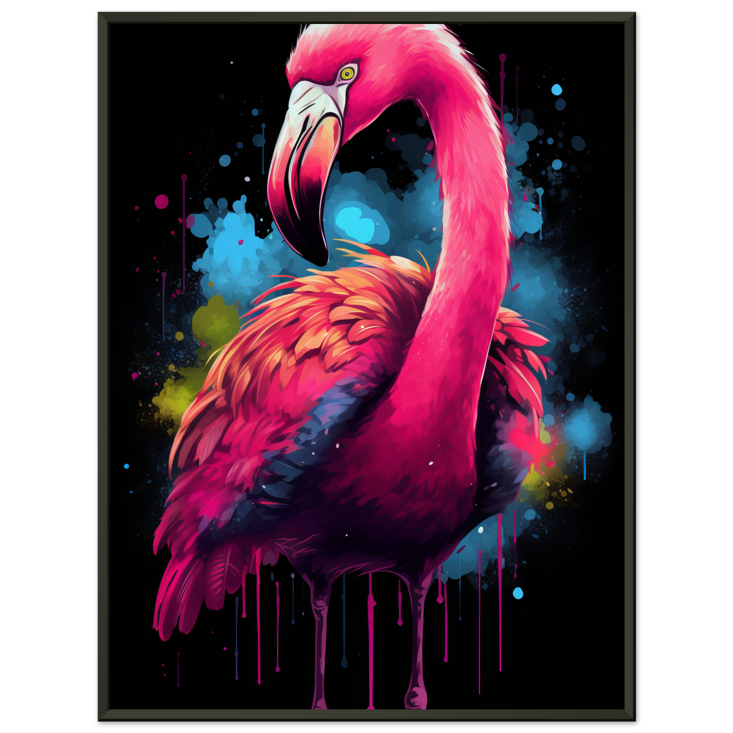 Flamingo pop art (BIRD34)
