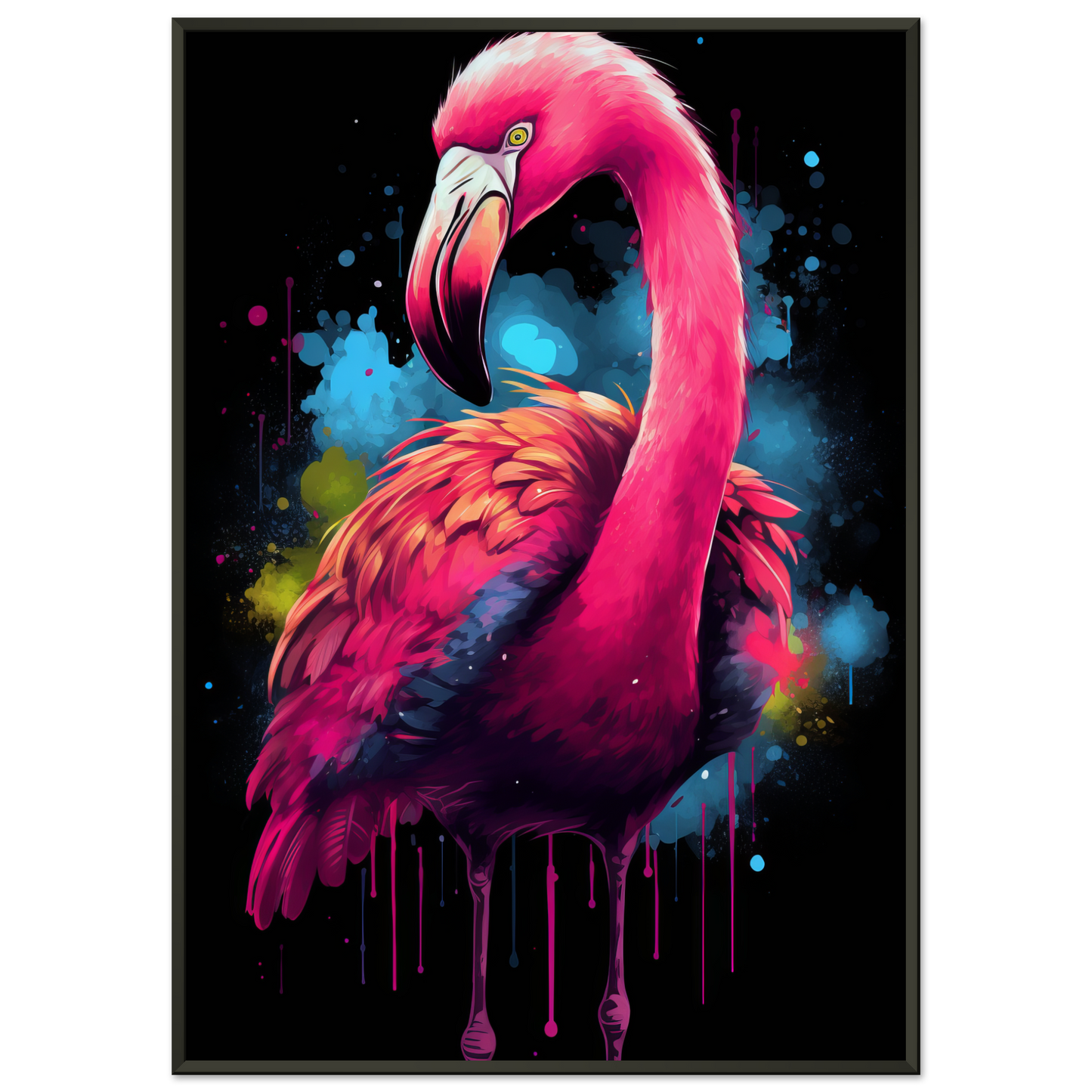 Flamingo pop art (BIRD34)
