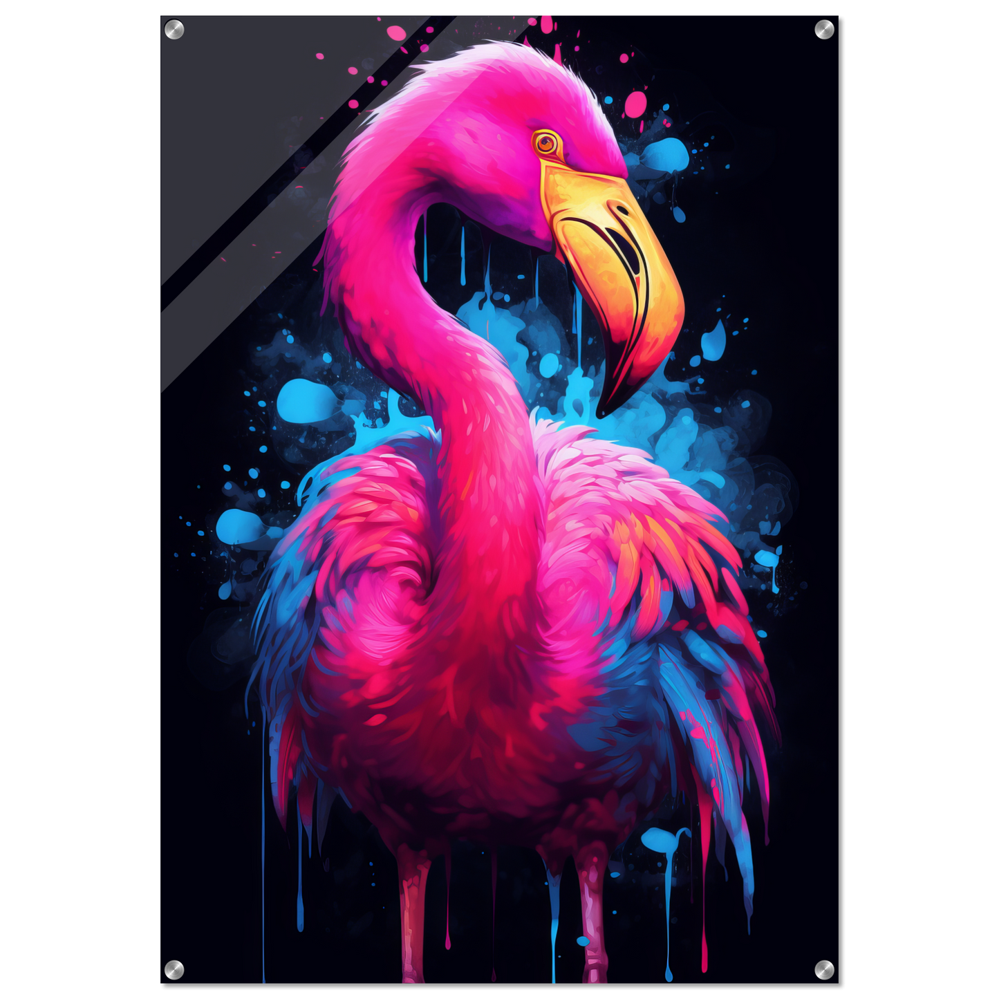Flamingo pop art (BIRD35)
