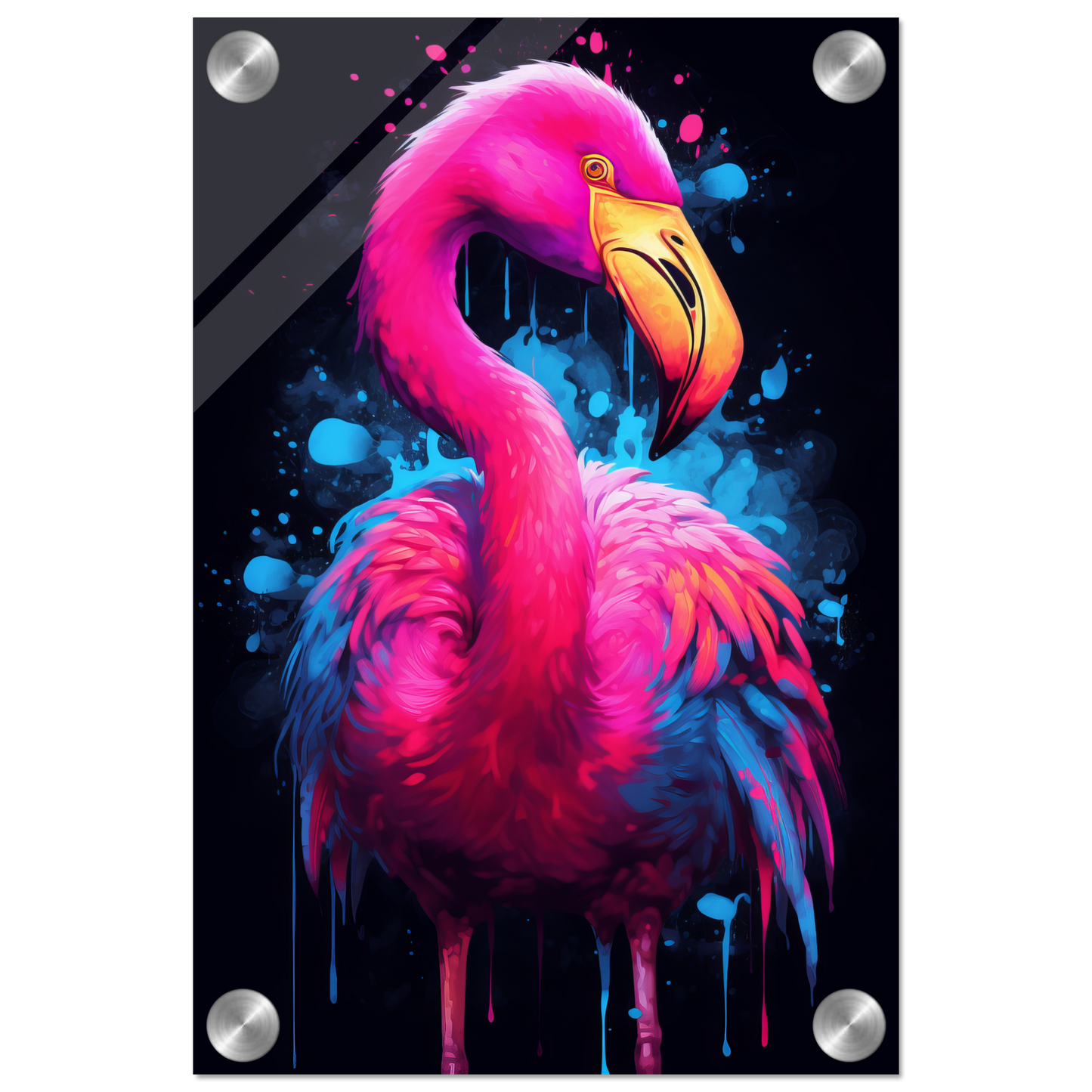Flamingo pop art (BIRD35)