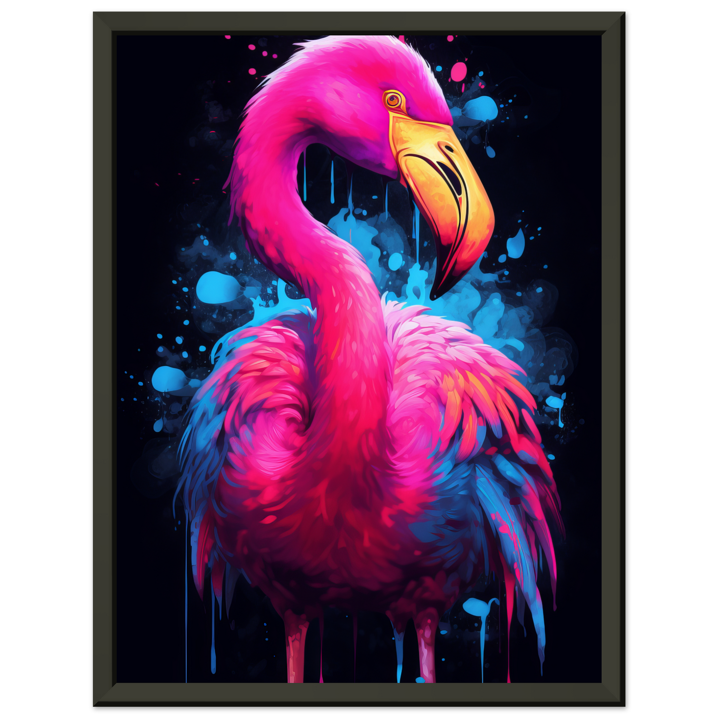 Flamingo pop art (BIRD35)