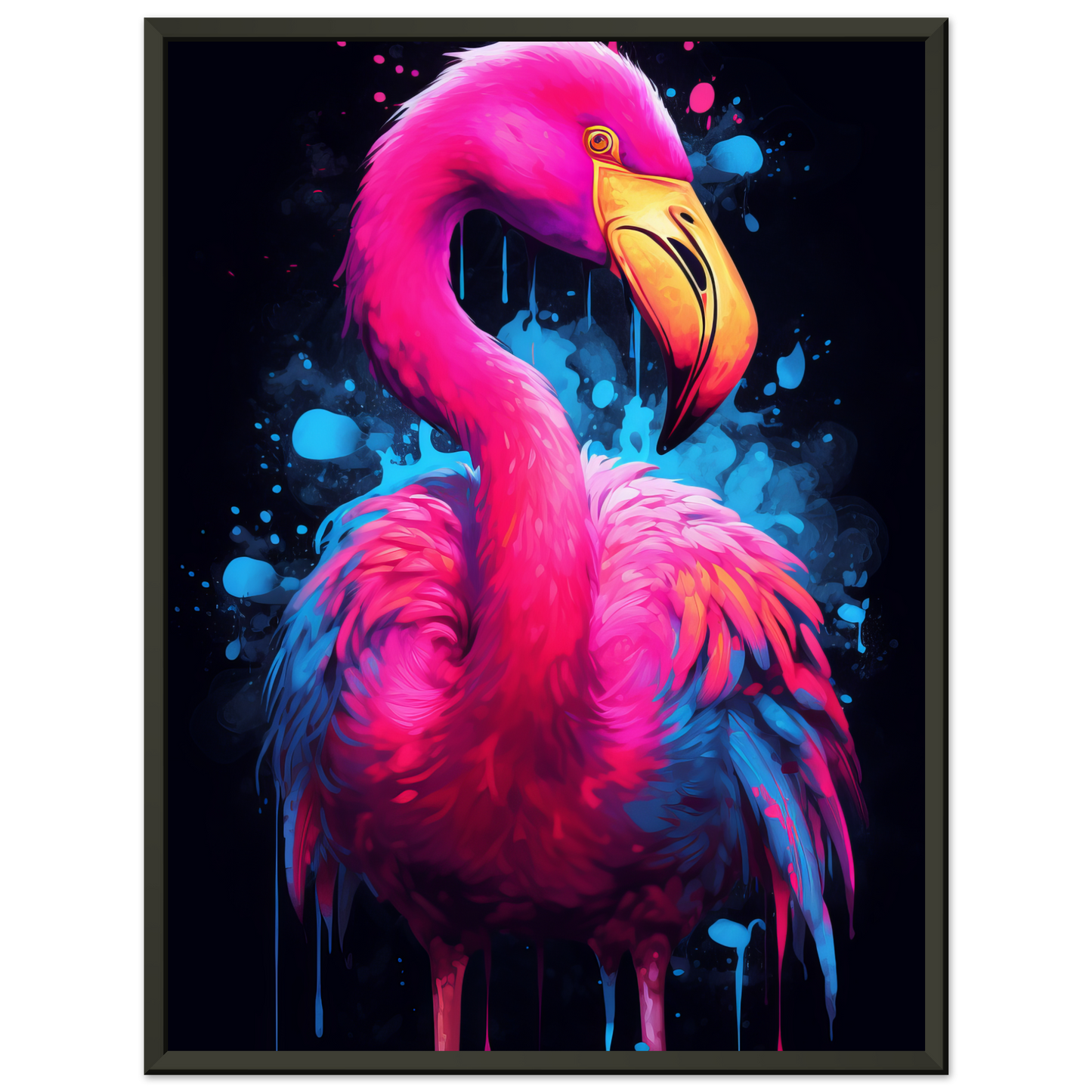 Flamingo pop art (BIRD35)
