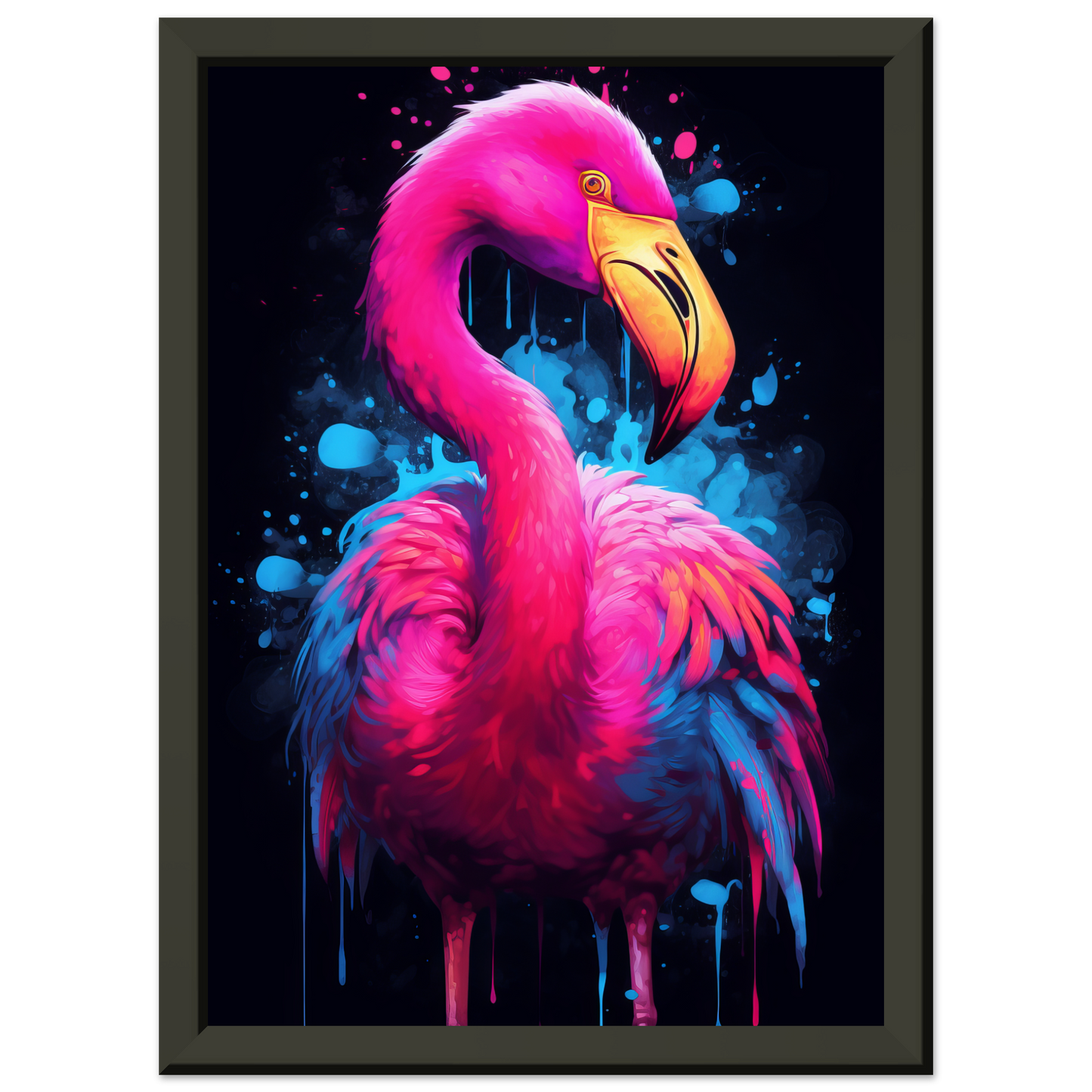 Flamingo pop art (BIRD35)
