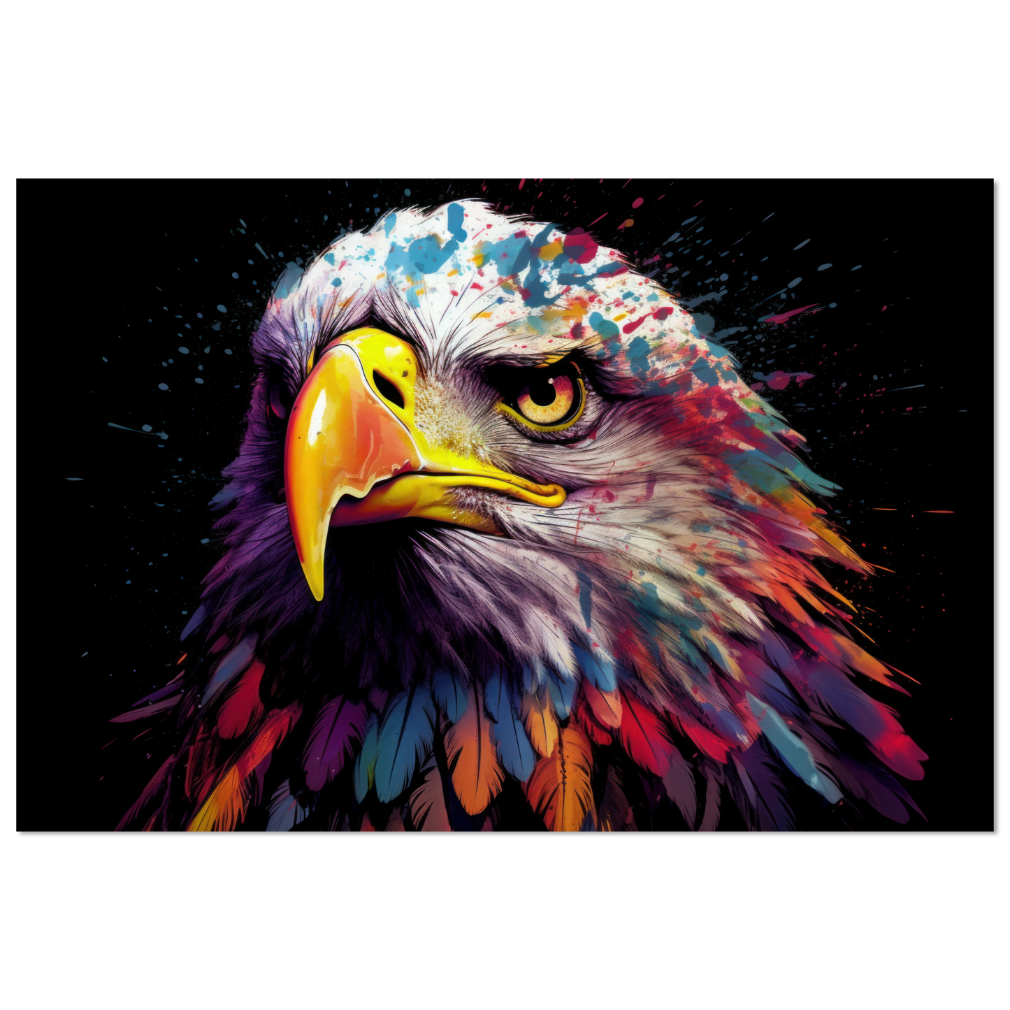 Weißkopf Seeadler Pop-Art (BIRD51)
