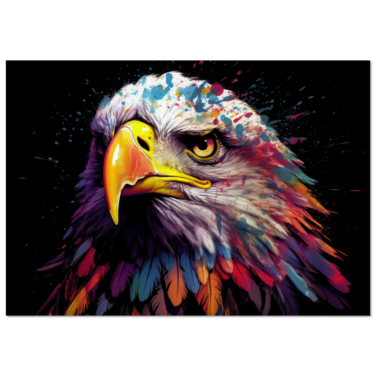 Weißkopf Seeadler Pop-Art (BIRD51)