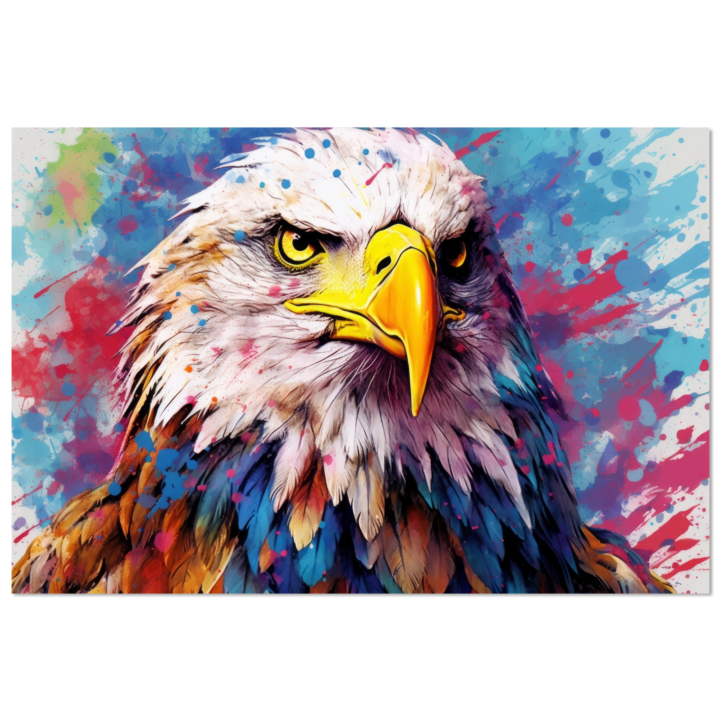 Weißkopf Seeadler Pop-Art (BIRD53)