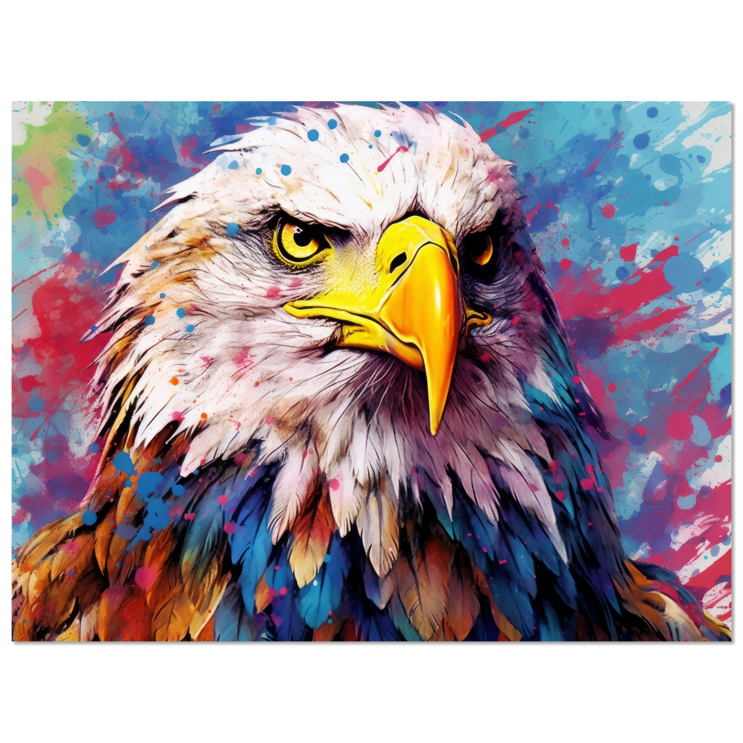 Weißkopf Seeadler Pop-Art (BIRD53)