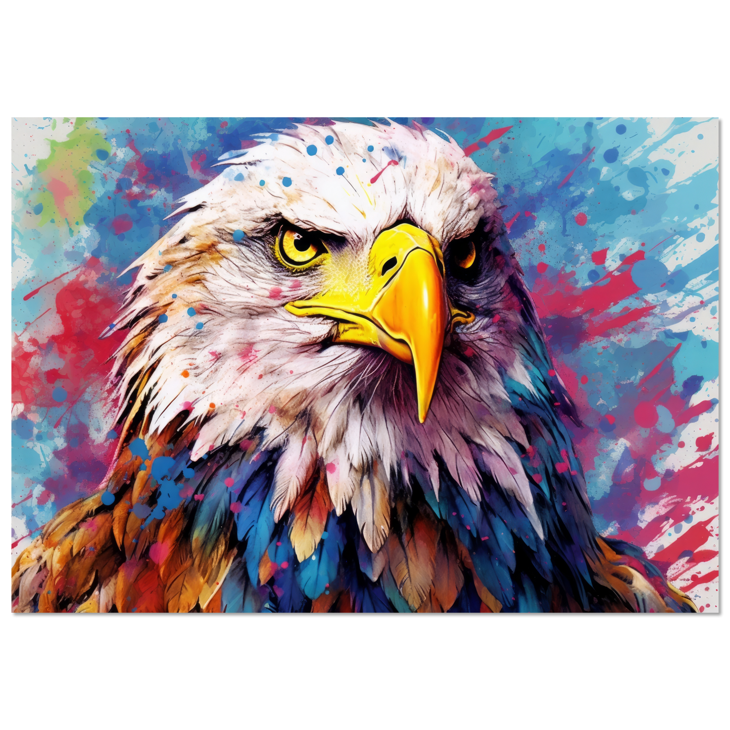 Weißkopf Seeadler Pop-Art (BIRD53)