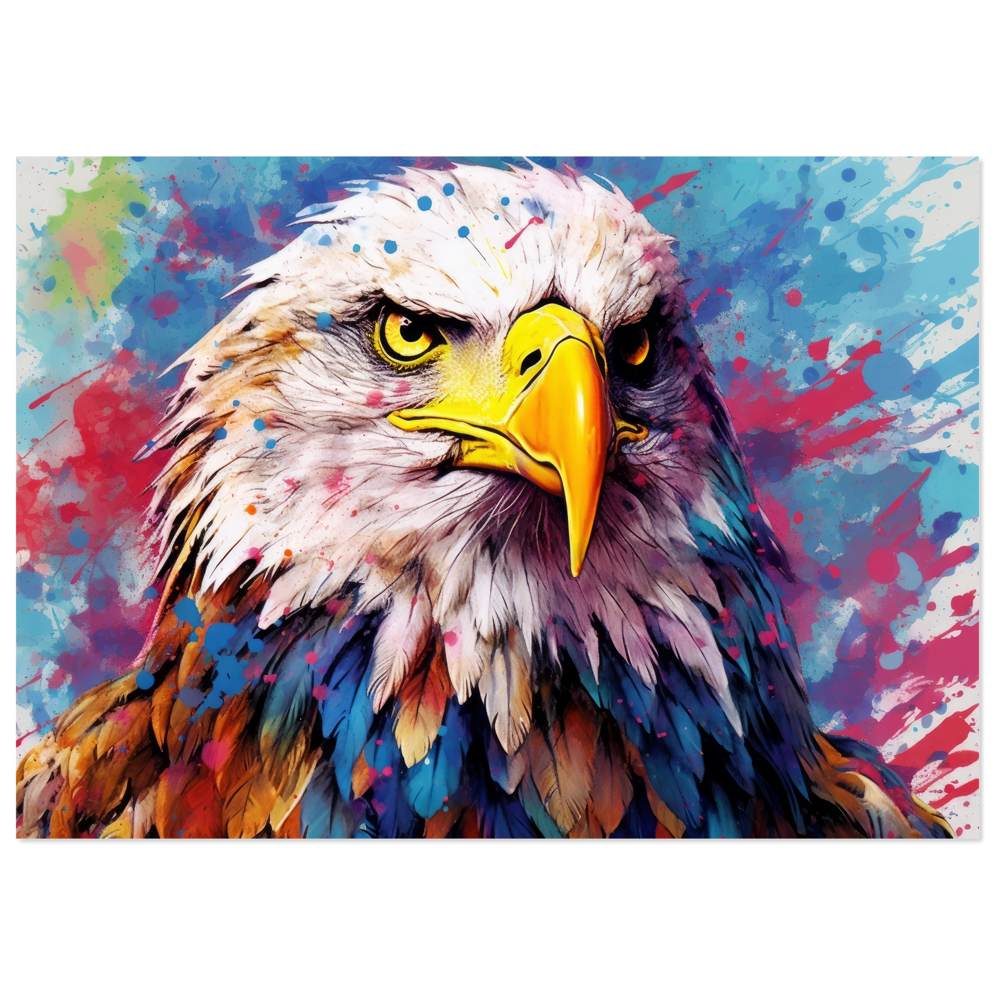 Weißkopf Seeadler Pop-Art (BIRD53)