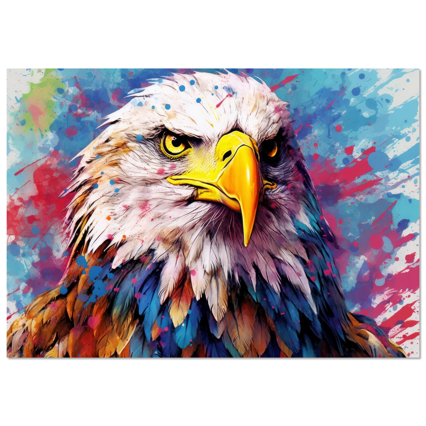 Weißkopf Seeadler Pop-Art (BIRD53)
