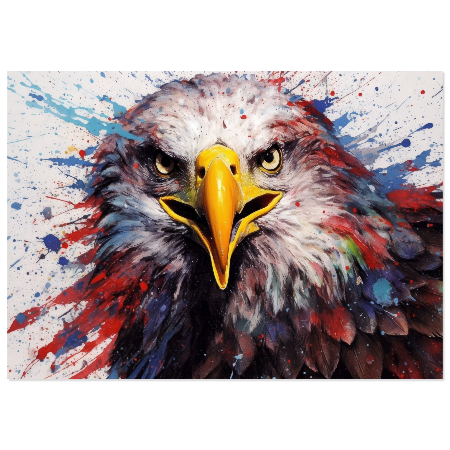 Weißkopf Seeadler Pop-Art (BIRD56)