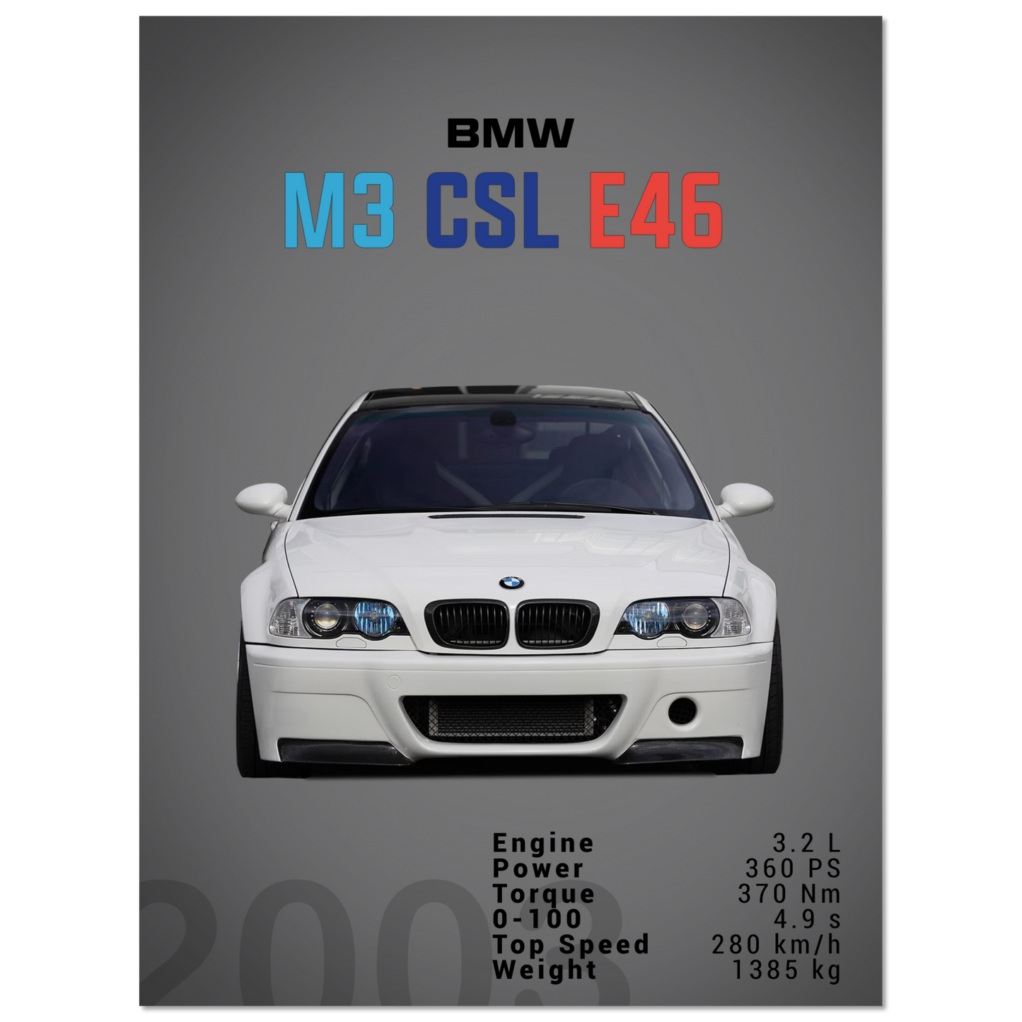 BMW E46 M3 CSL (BMW01D)