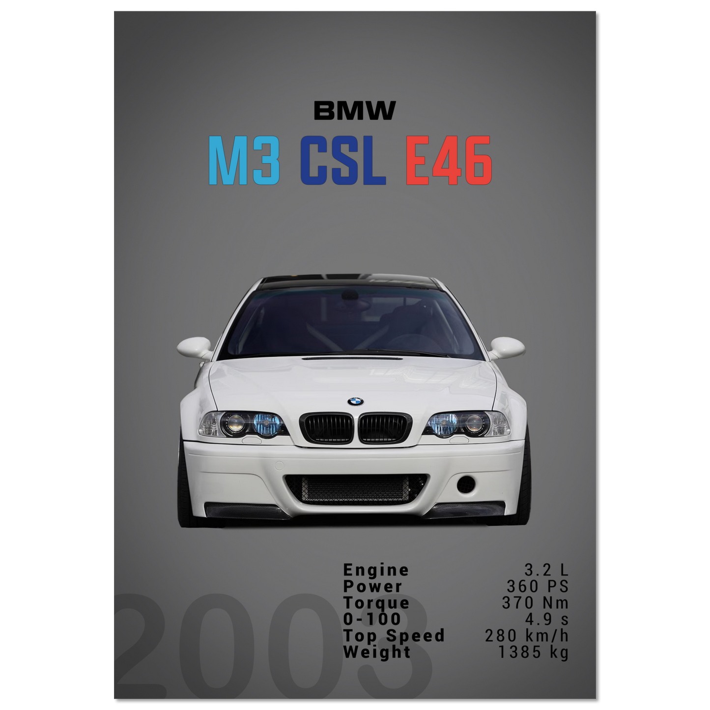 BMW E46 M3 CSL (BMW01D)