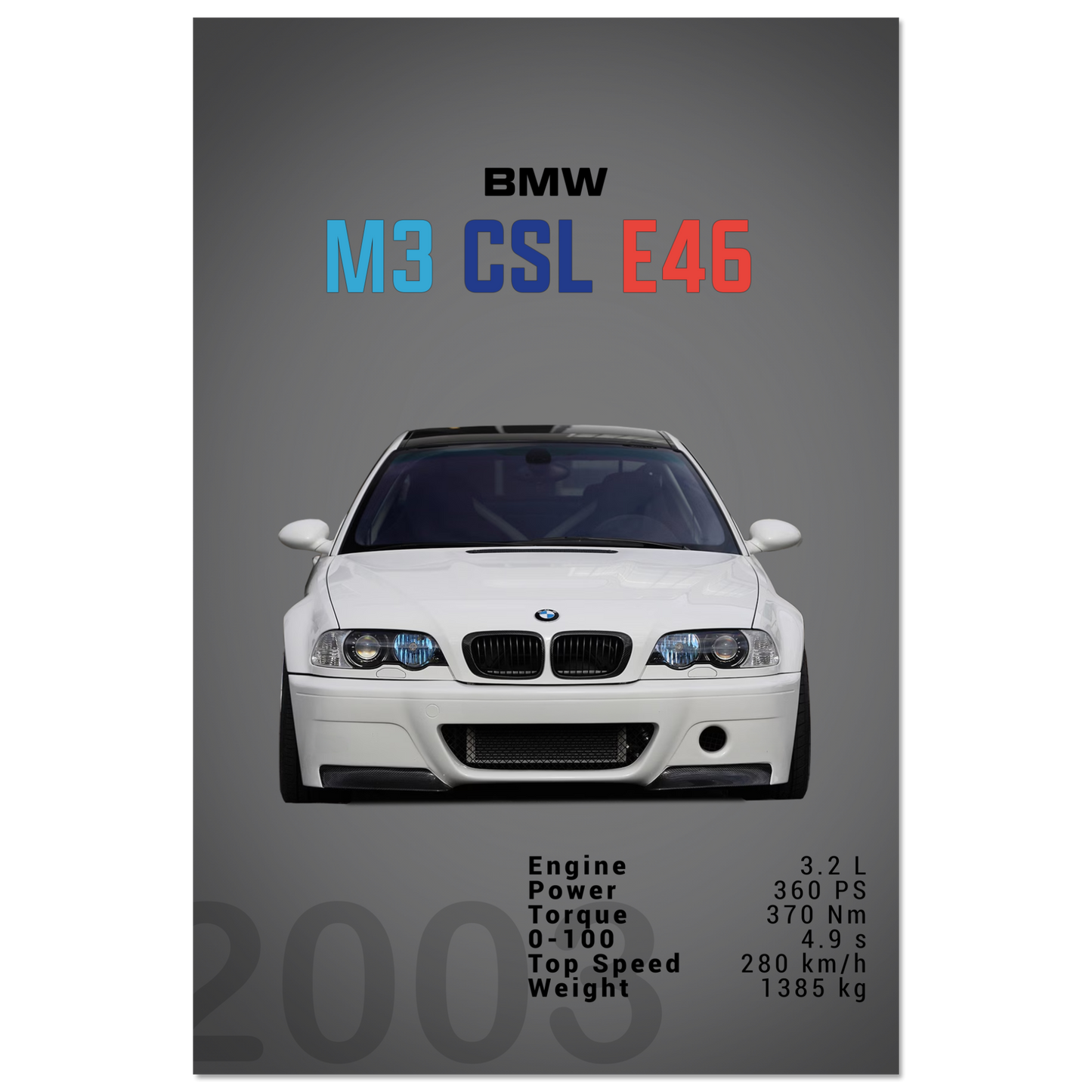 BMW E46 M3 CSL (BMW01D)