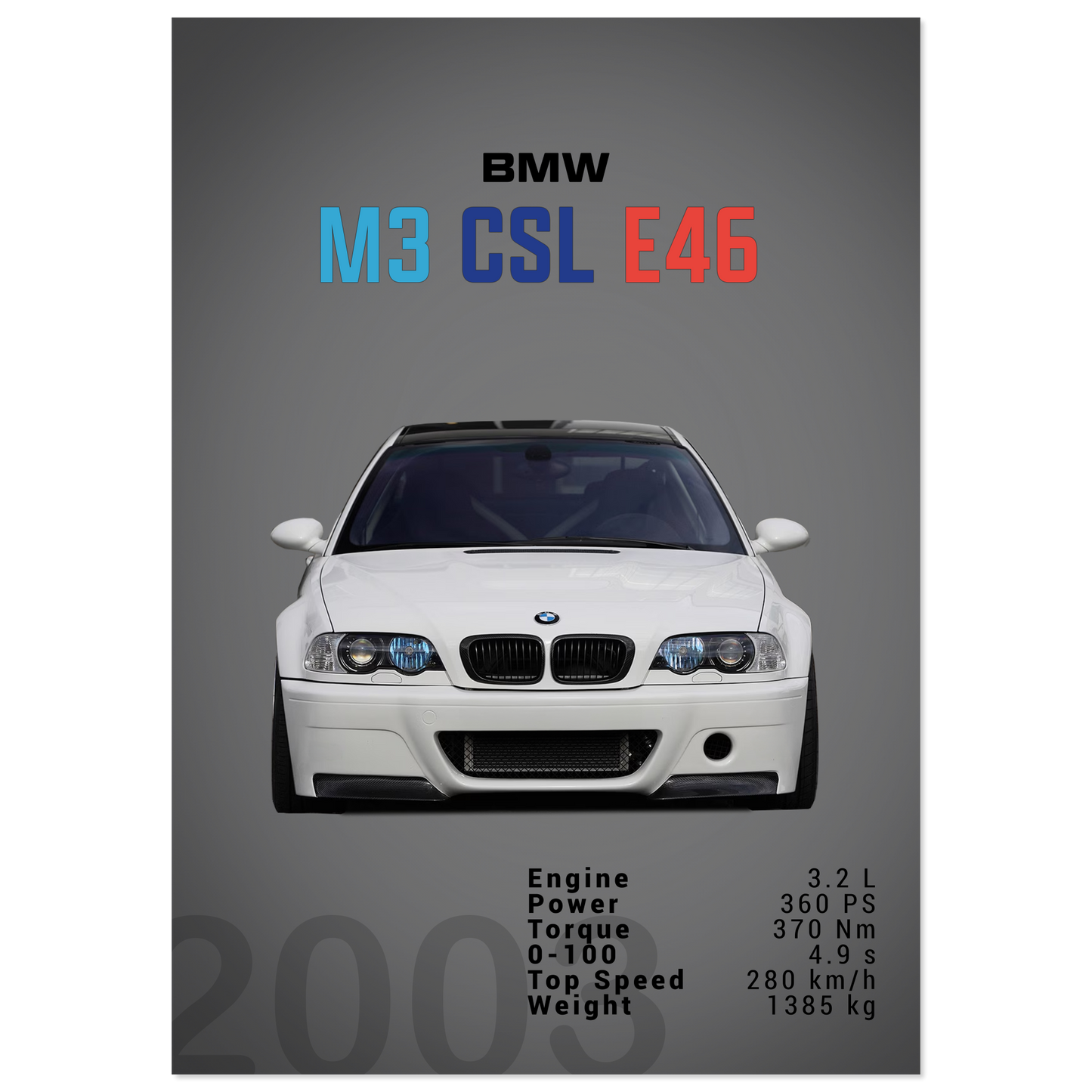 BMW E46 M3 CSL (BMW01D)