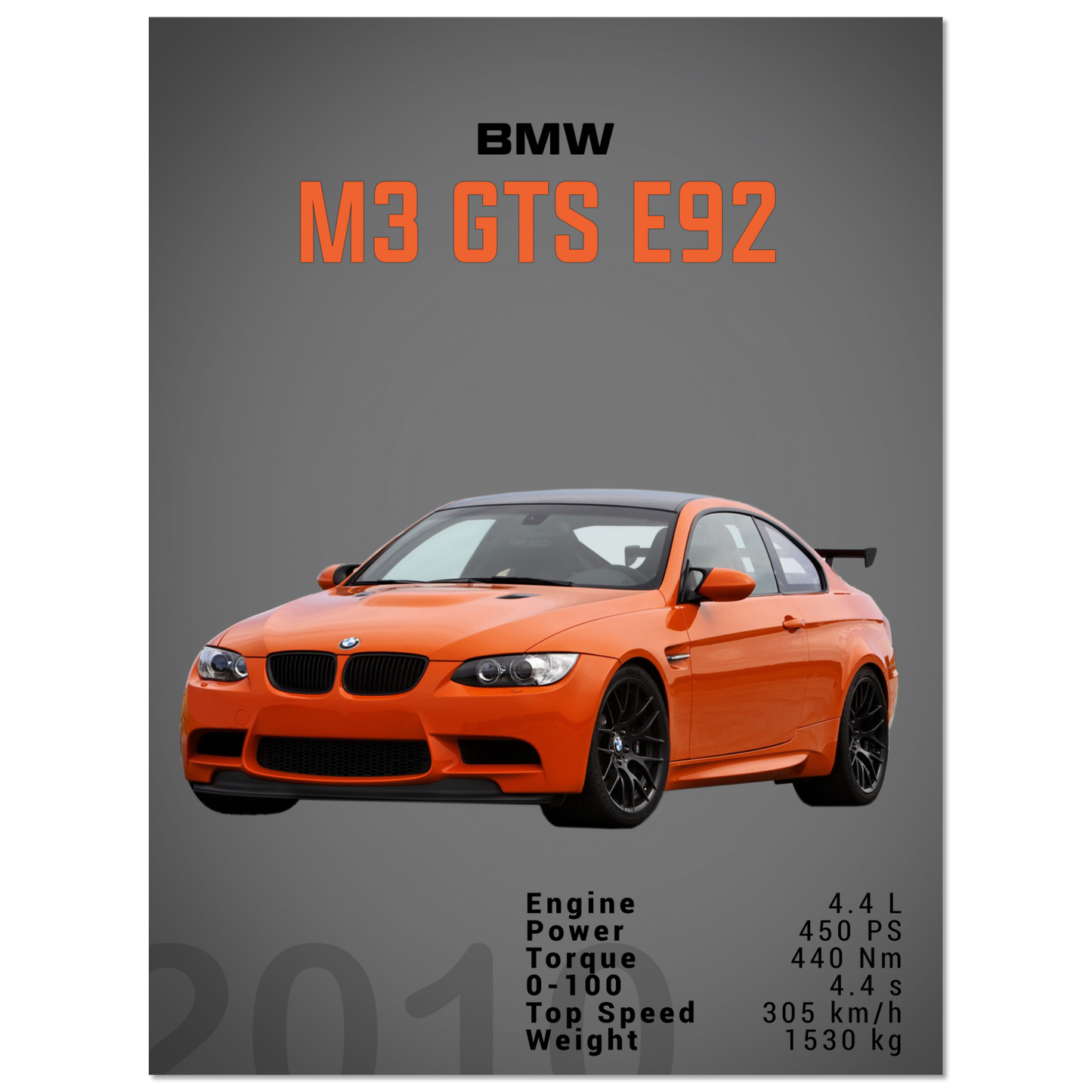 E92 M3 GTS (BMW06D)