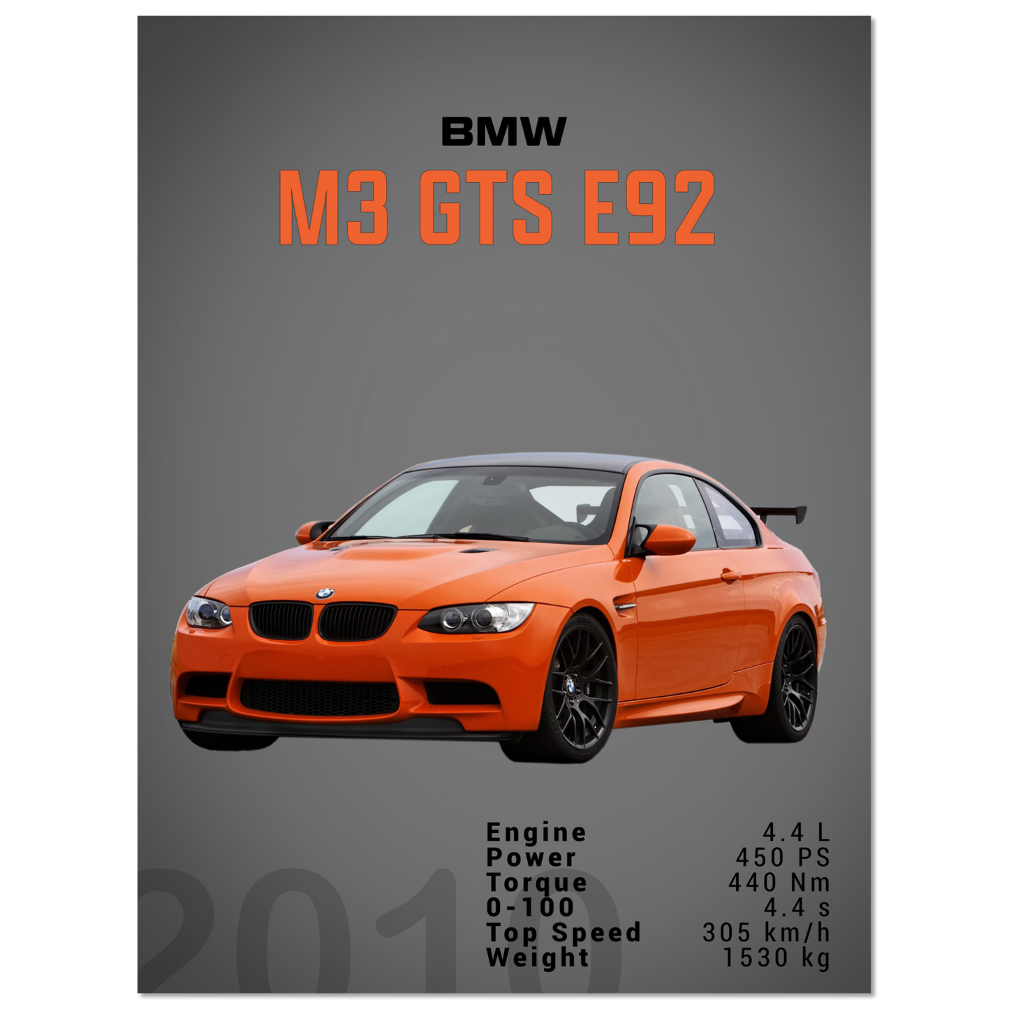 E92 M3 GTS (BMW06D)