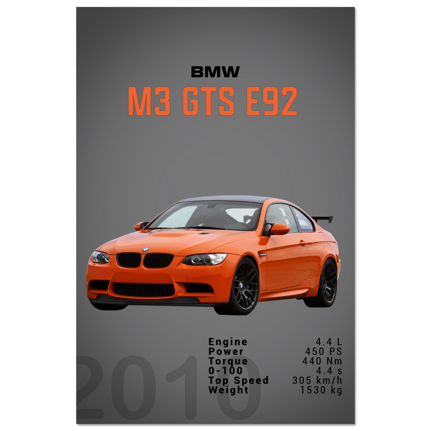 E92 M3 GTS (BMW06D)