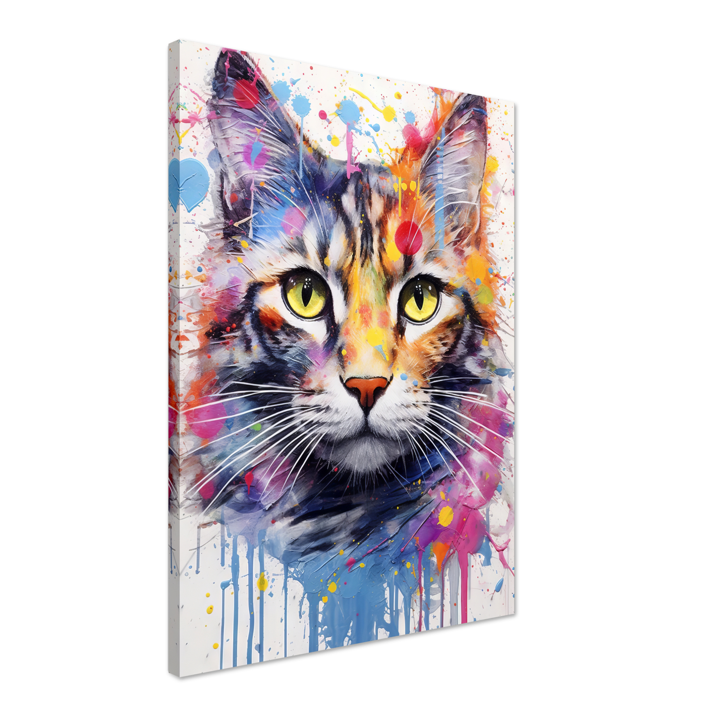 Cat (domestic cat) pop art (CAT08)