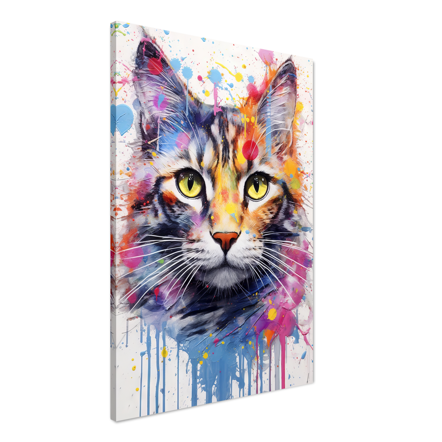 Cat (domestic cat) pop art (CAT08)