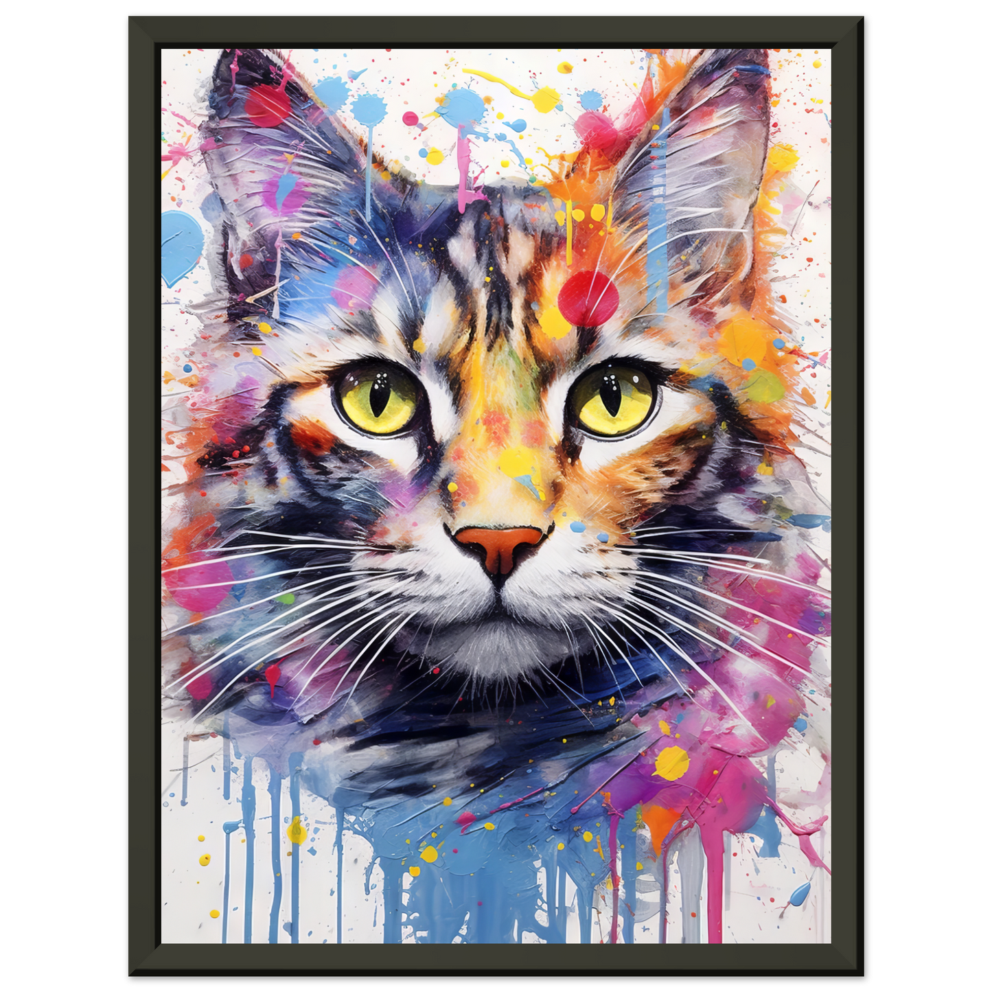 Cat (domestic cat) pop art (CAT08)