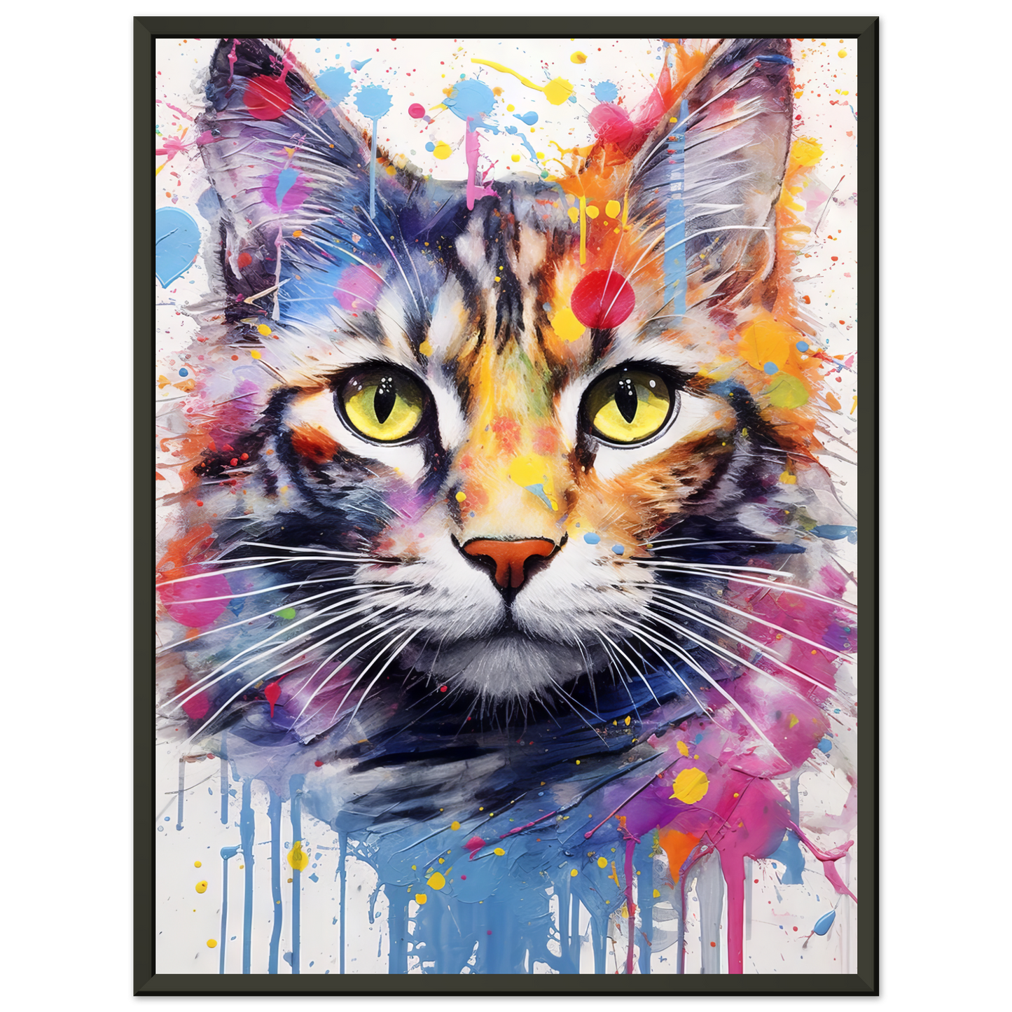 Cat (domestic cat) pop art (CAT08)