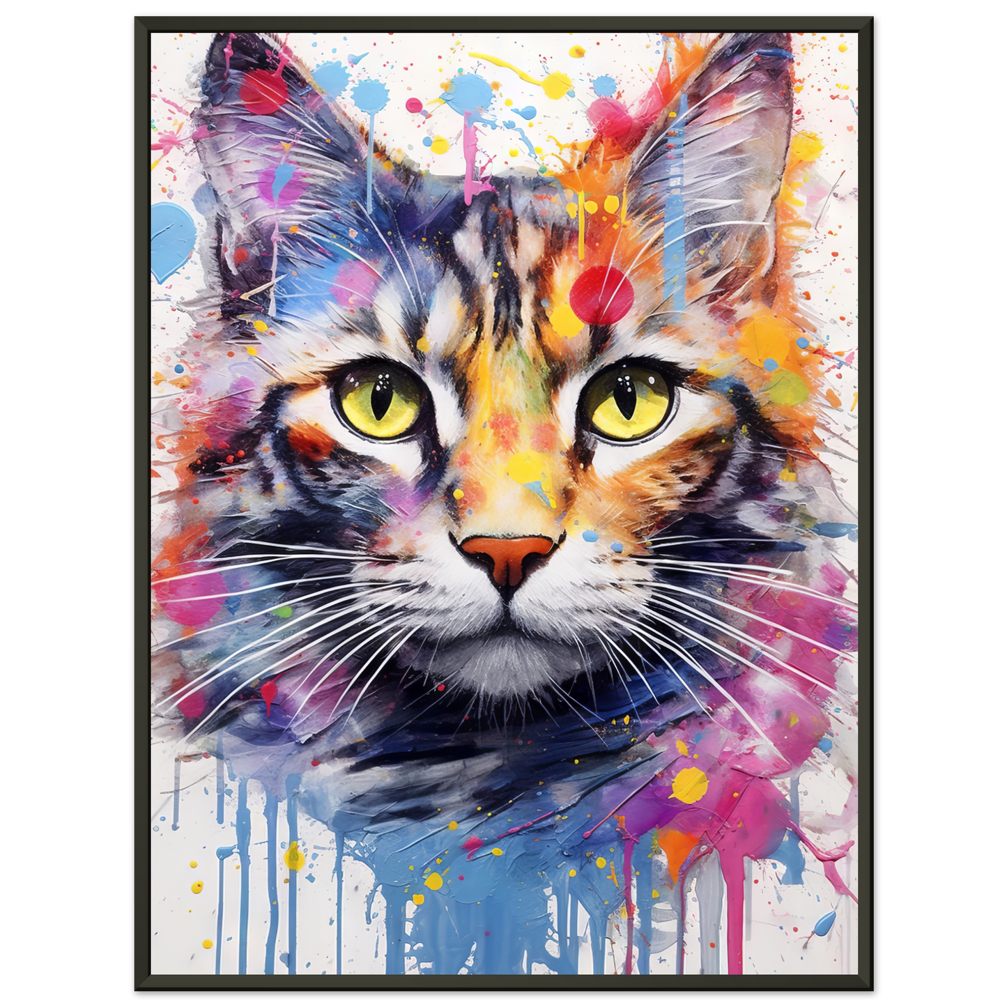 Cat (domestic cat) pop art (CAT08)