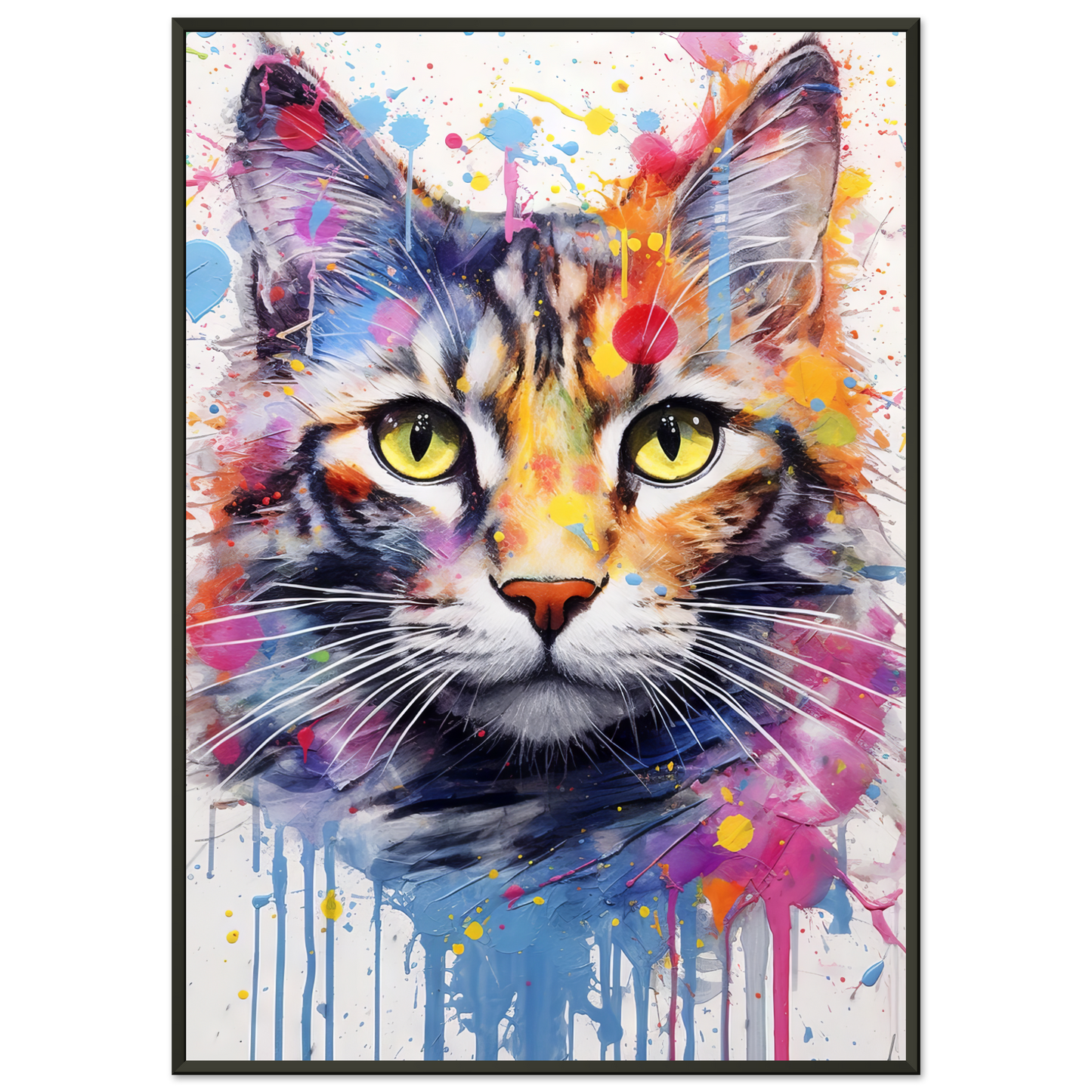 Katze (Hauskatze) Pop-Art (CAT08)