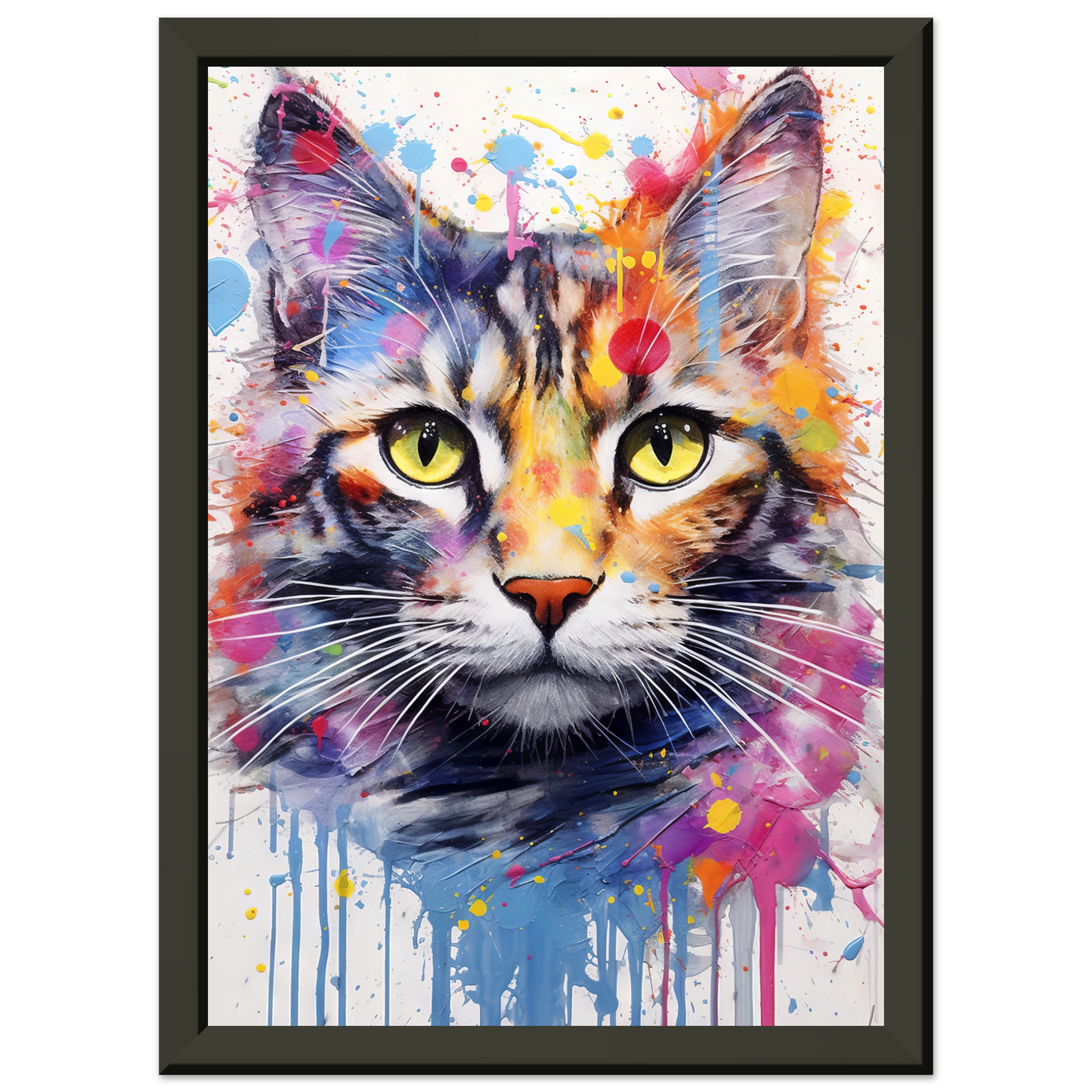 Cat (domestic cat) pop art (CAT08)