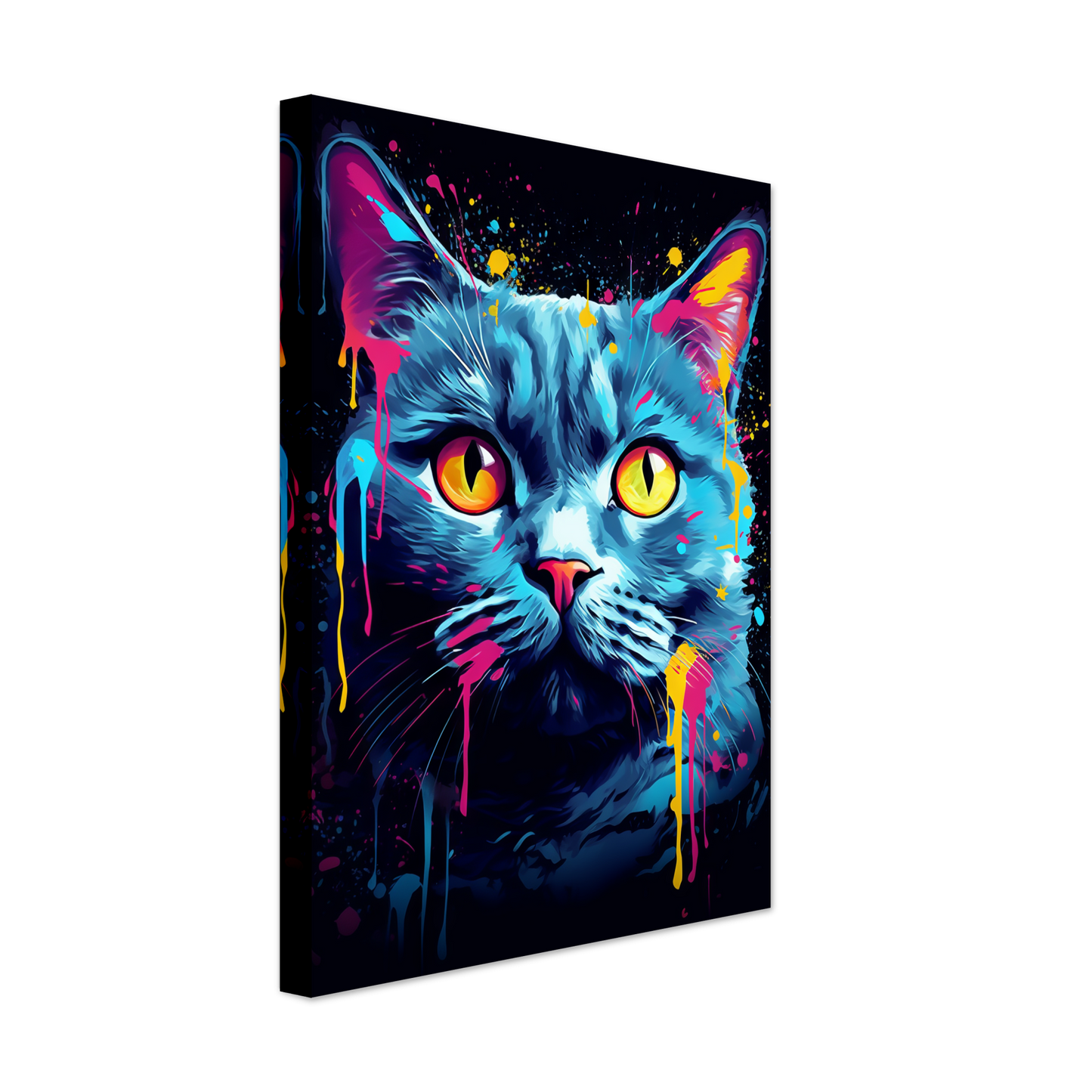Katze Britisch Kurzhaar (BKH) Pop-Art (CAT17)