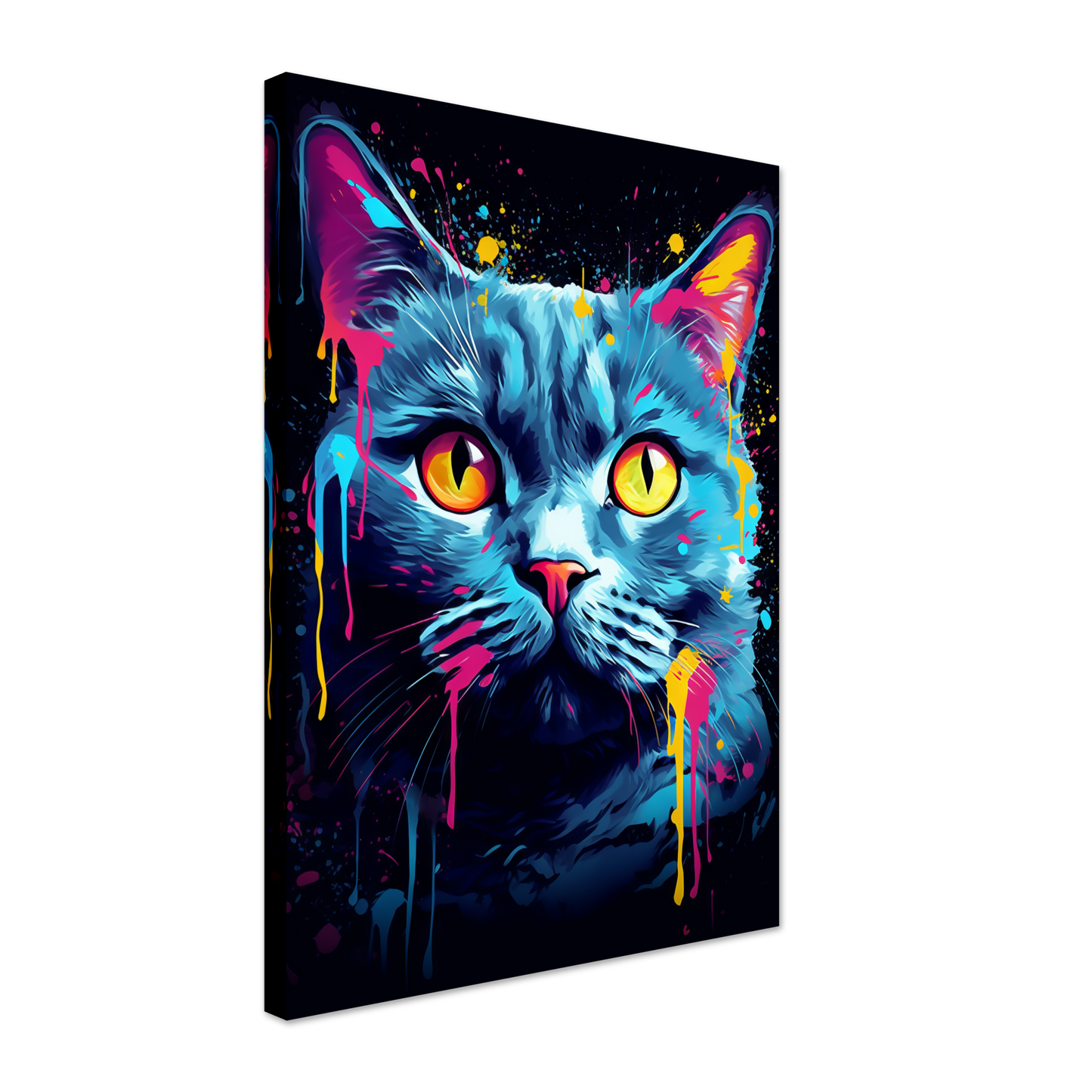 Katze Britisch Kurzhaar (BKH) Pop-Art (CAT17)
