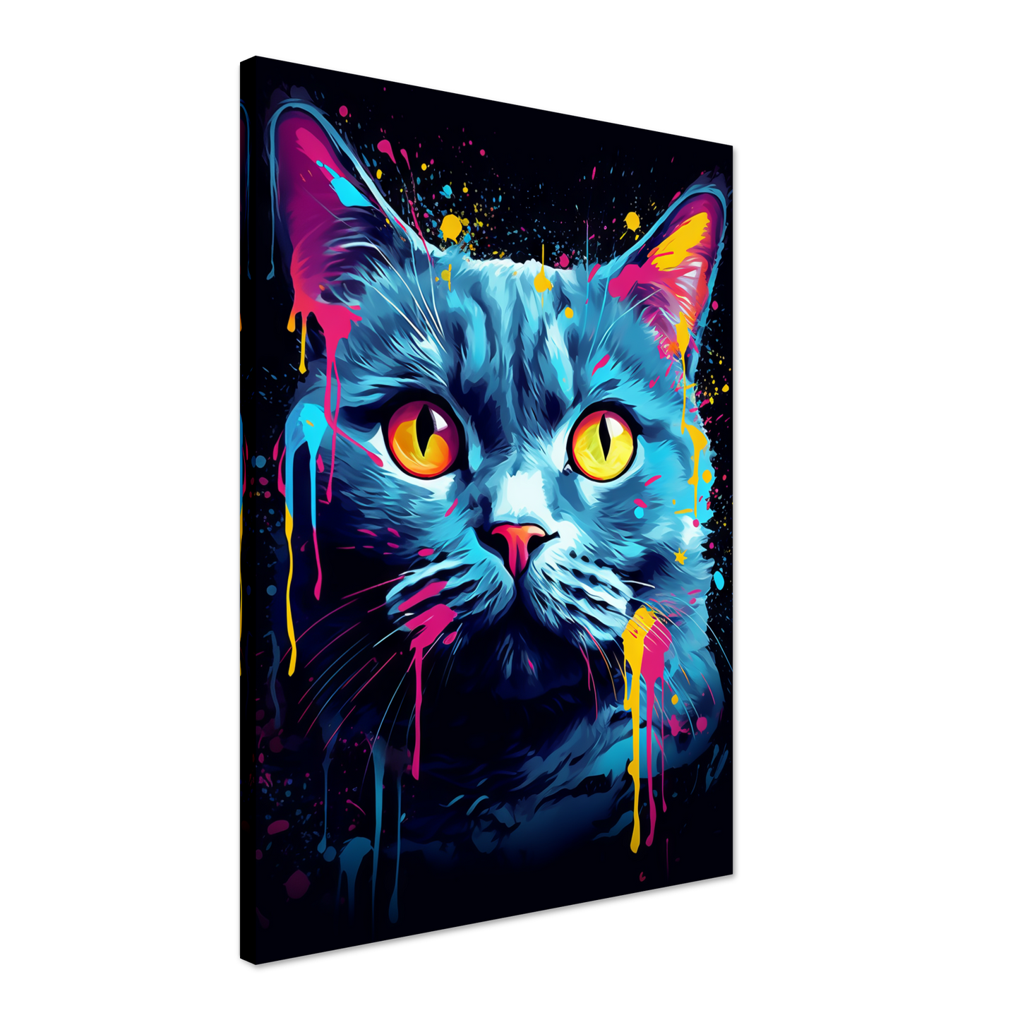 Katze Britisch Kurzhaar (BKH) Pop-Art (CAT17)