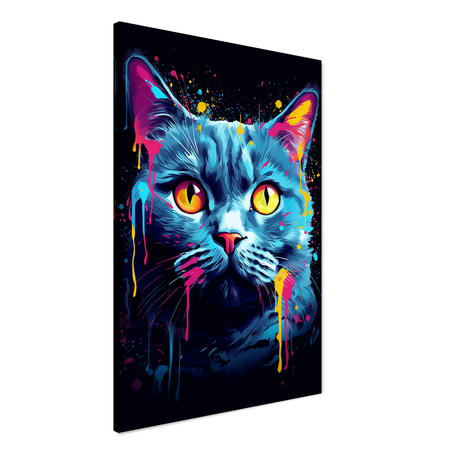 Katze Britisch Kurzhaar (BKH) Pop-Art (CAT17)