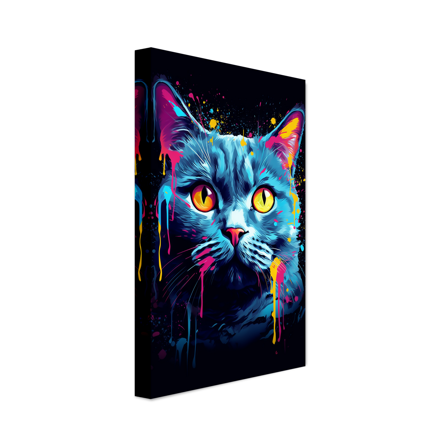 Katze Britisch Kurzhaar (BKH) Pop-Art (CAT17)