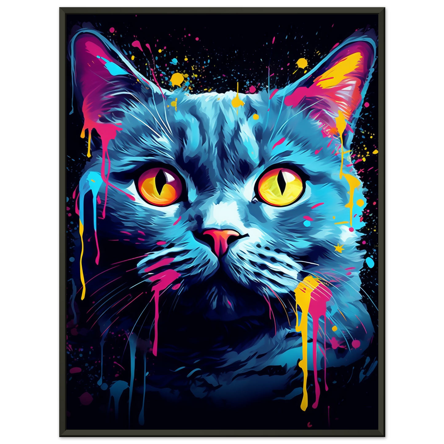 Katze Britisch Kurzhaar (BKH) Pop-Art (CAT17)