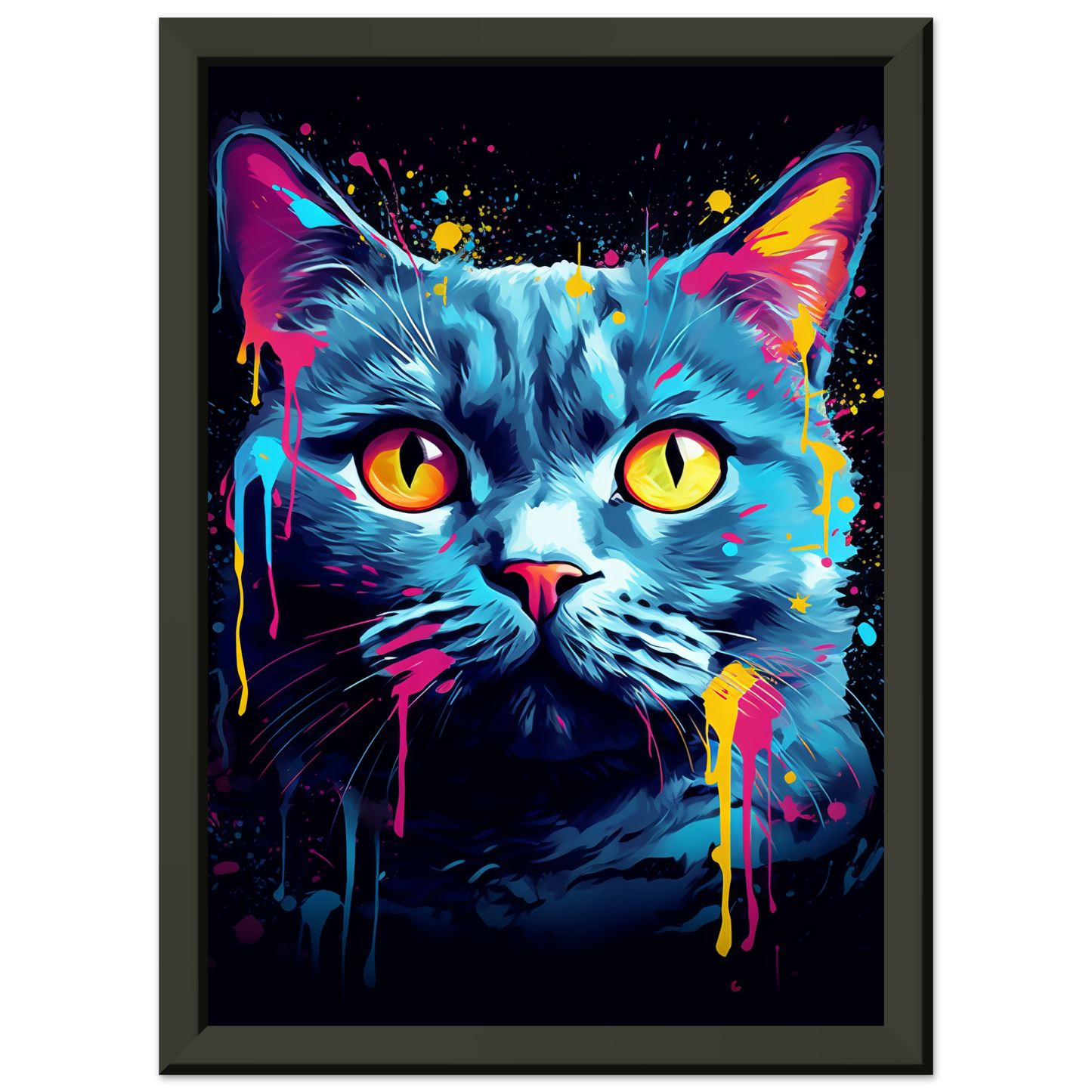 Katze Britisch Kurzhaar (BKH) Pop-Art (CAT17)