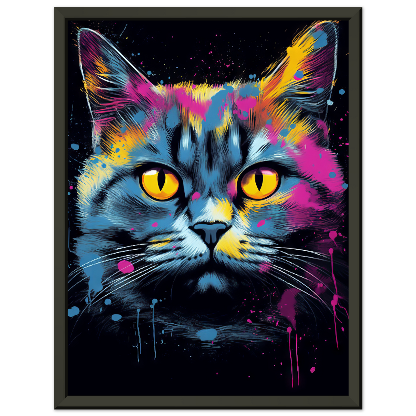 Katze Britisch Kurzhaar (BKH) Pop-Art (CAT18)