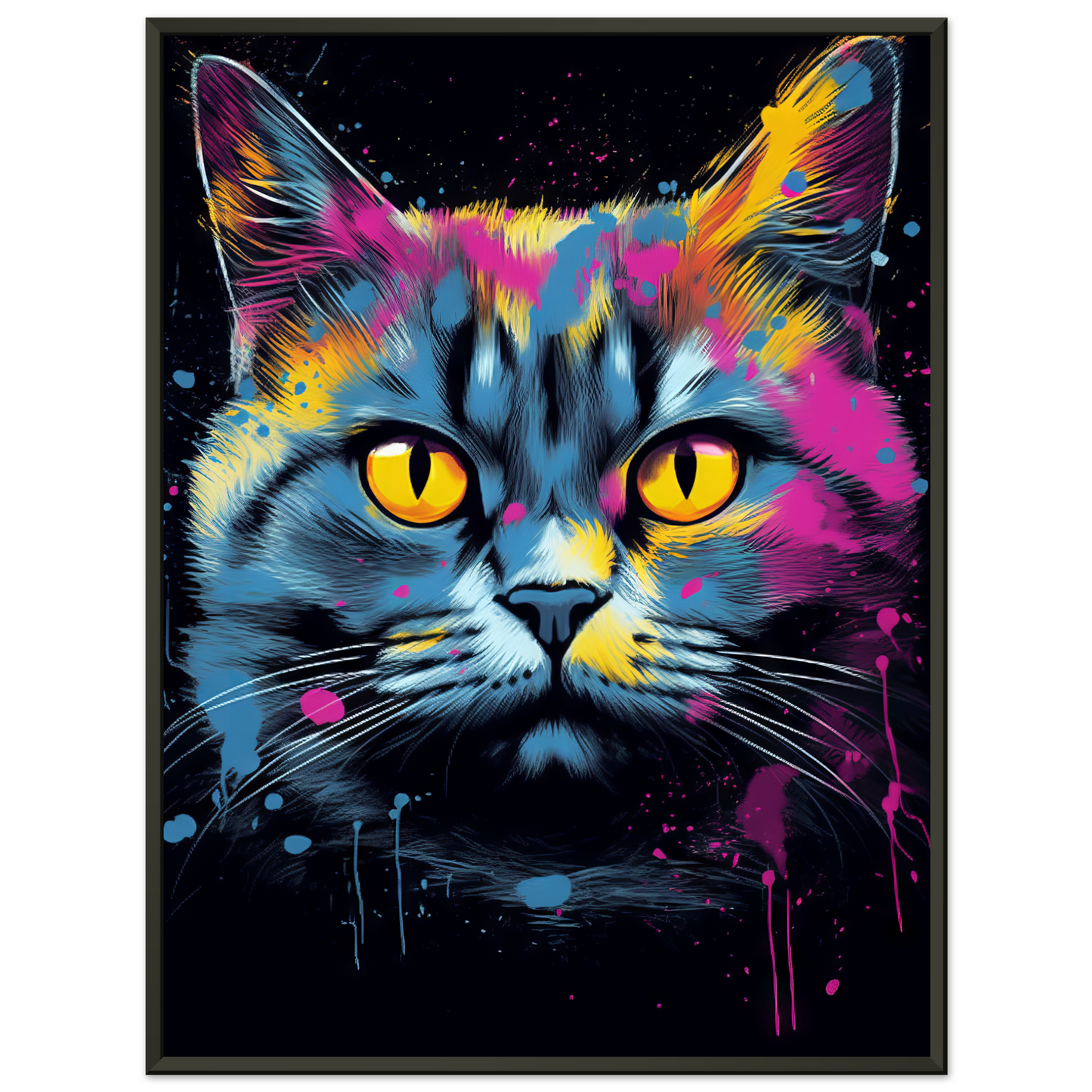 Katze Britisch Kurzhaar (BKH) Pop-Art (CAT18)