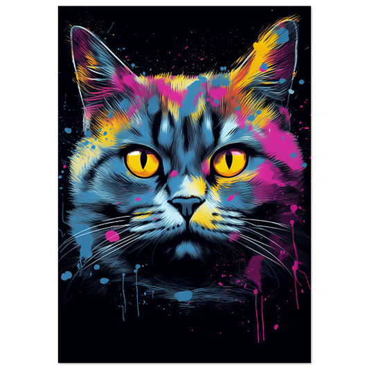 Cat British Shorthair (BKH) Pop Art (CAT18)