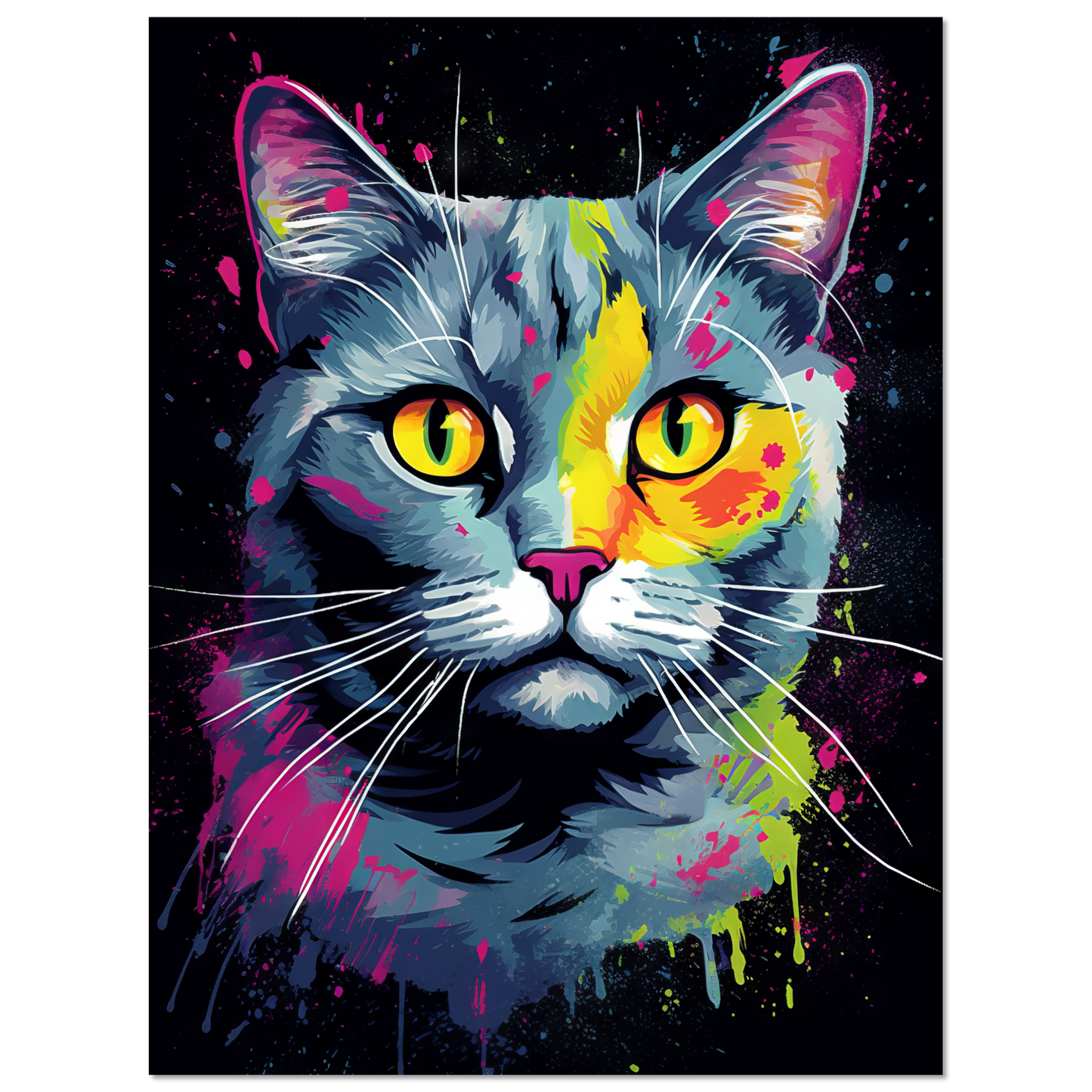 Cat British Shorthair (BKH) Pop Art (CAT20)