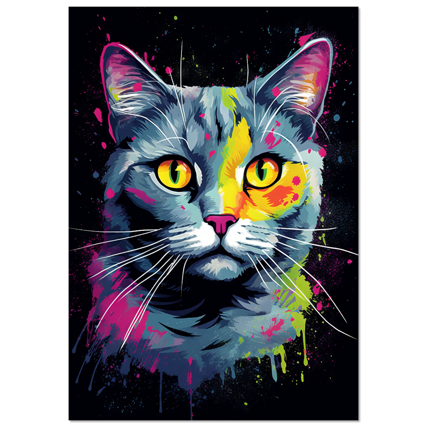 Cat British Shorthair (BKH) Pop Art (CAT20)