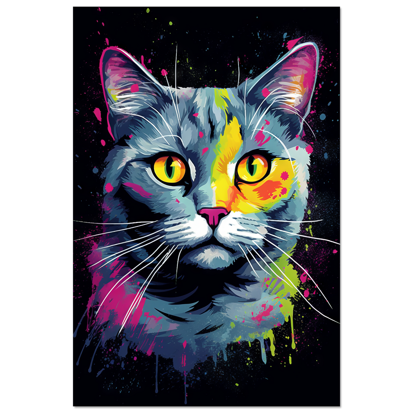 Cat British Shorthair (BKH) Pop Art (CAT20)