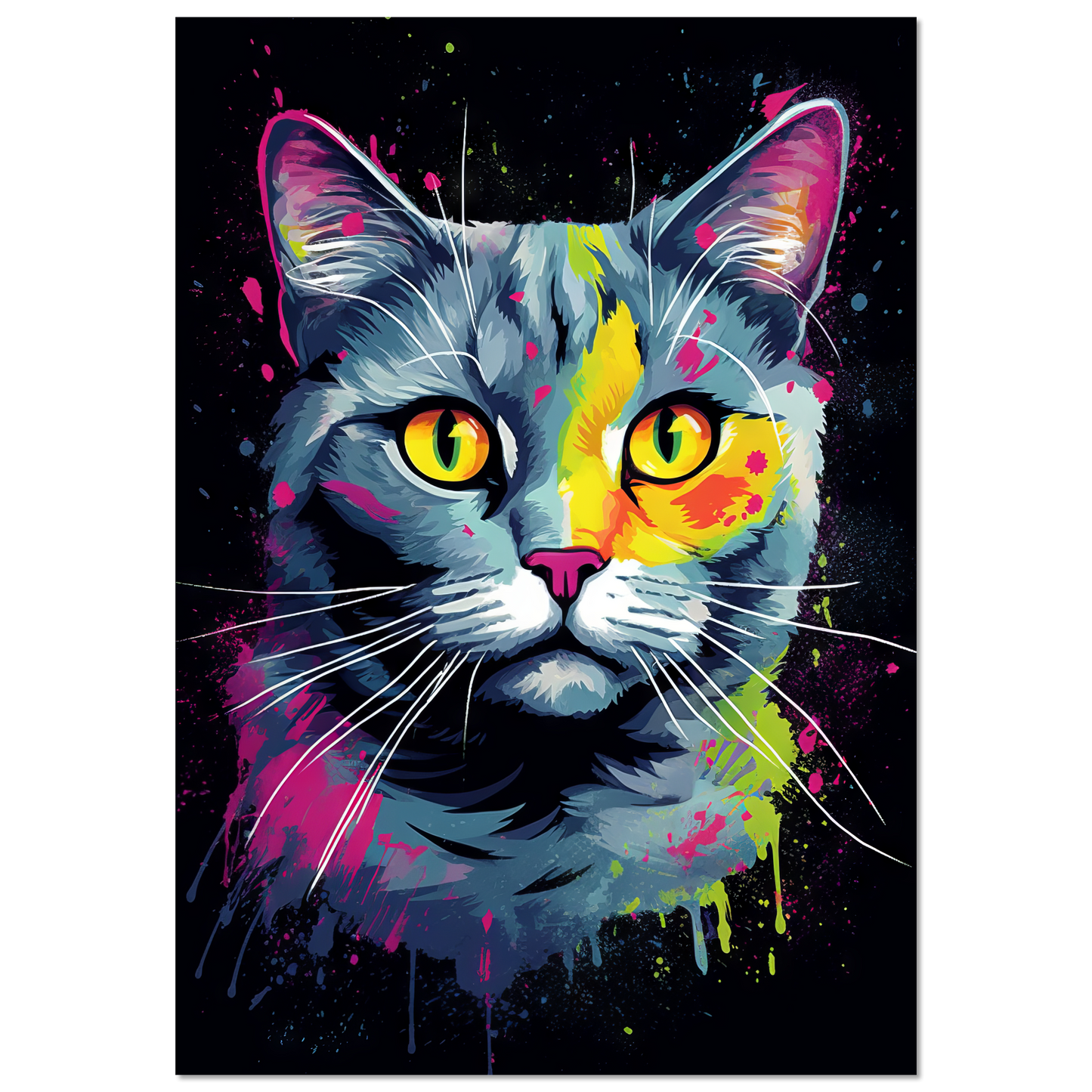 Cat British Shorthair (BKH) Pop Art (CAT20)