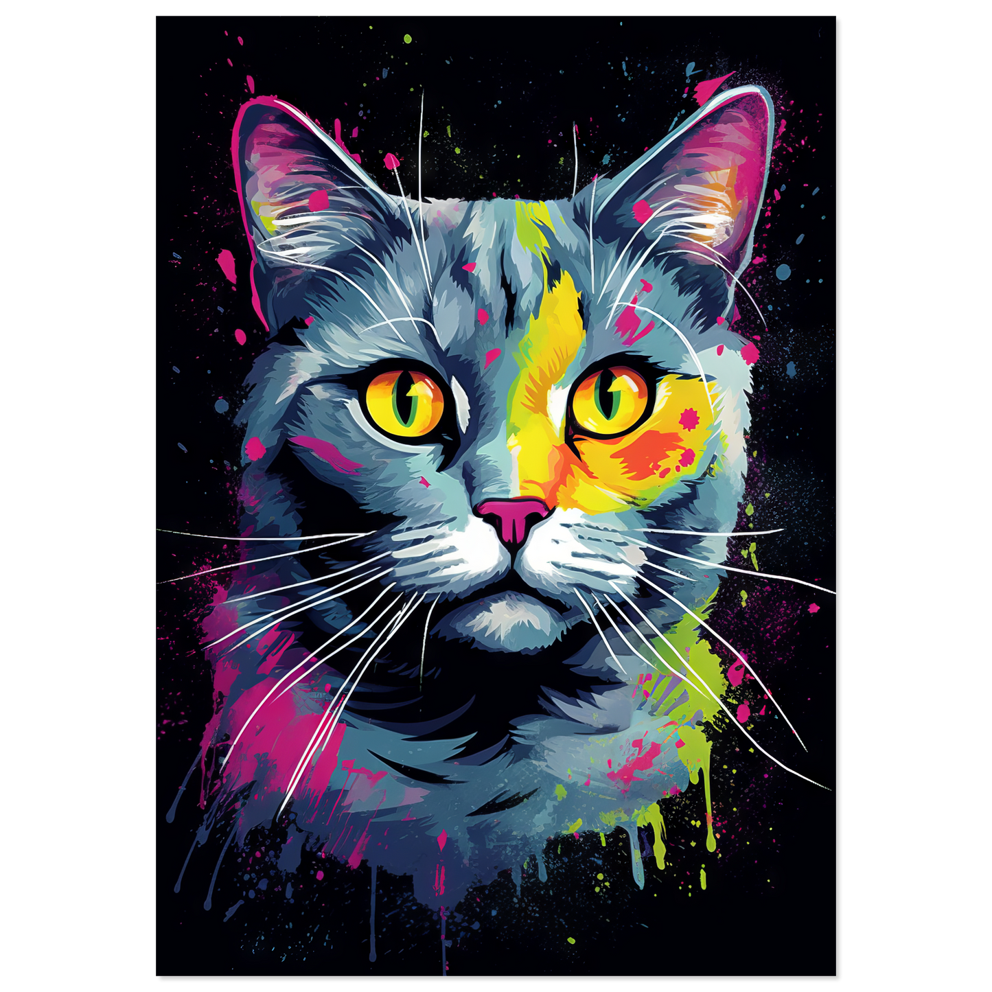Cat British Shorthair (BKH) Pop Art (CAT20)