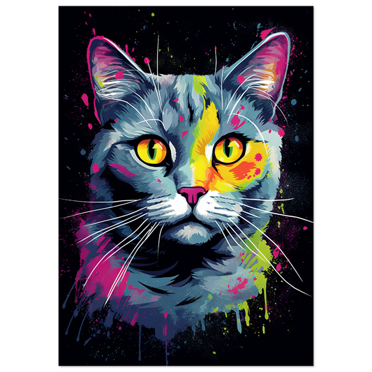 Cat British Shorthair (BKH) Pop Art (CAT20)